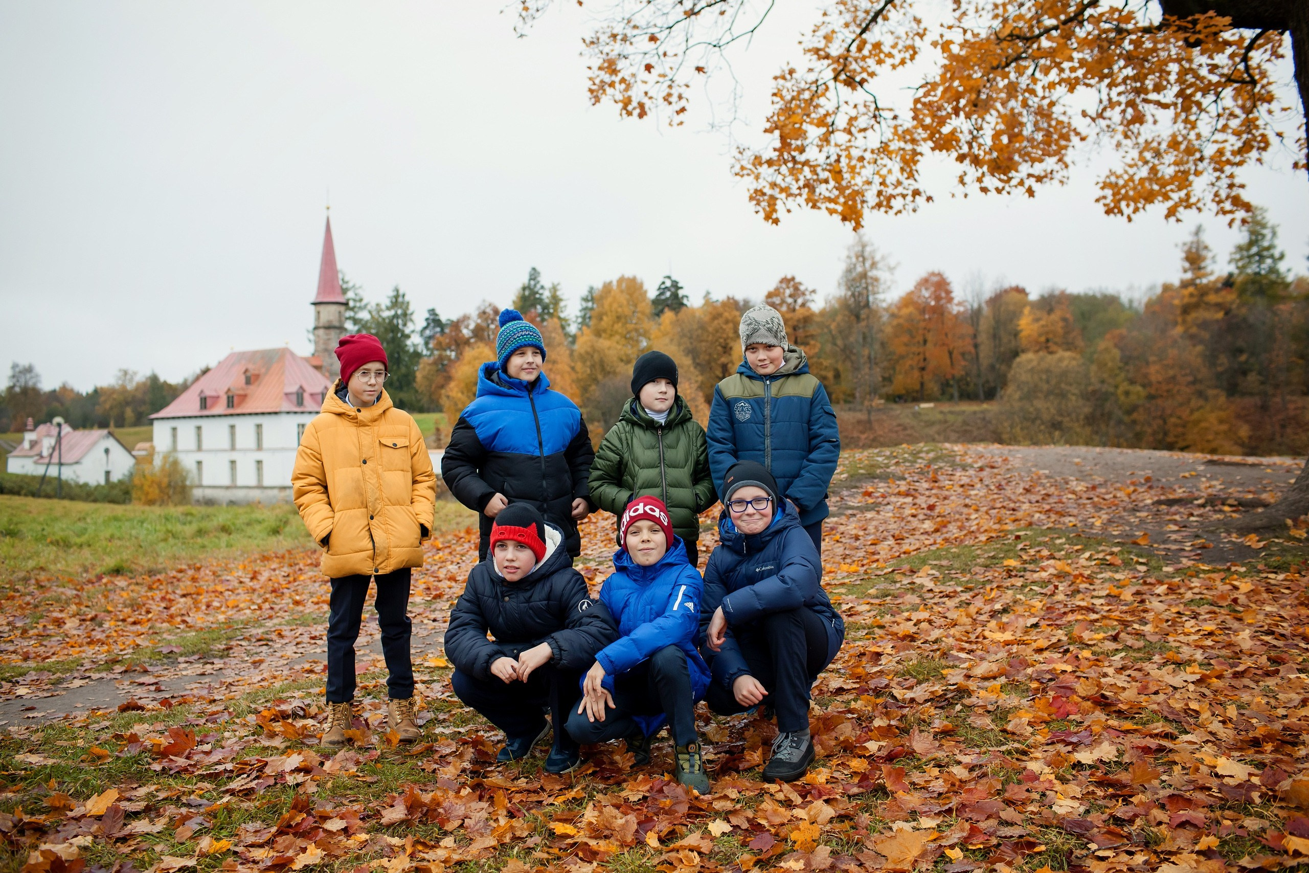 Осень. Начальная школа. Свадебный, семейный, детский фотограф в Санкт-Петербурге
