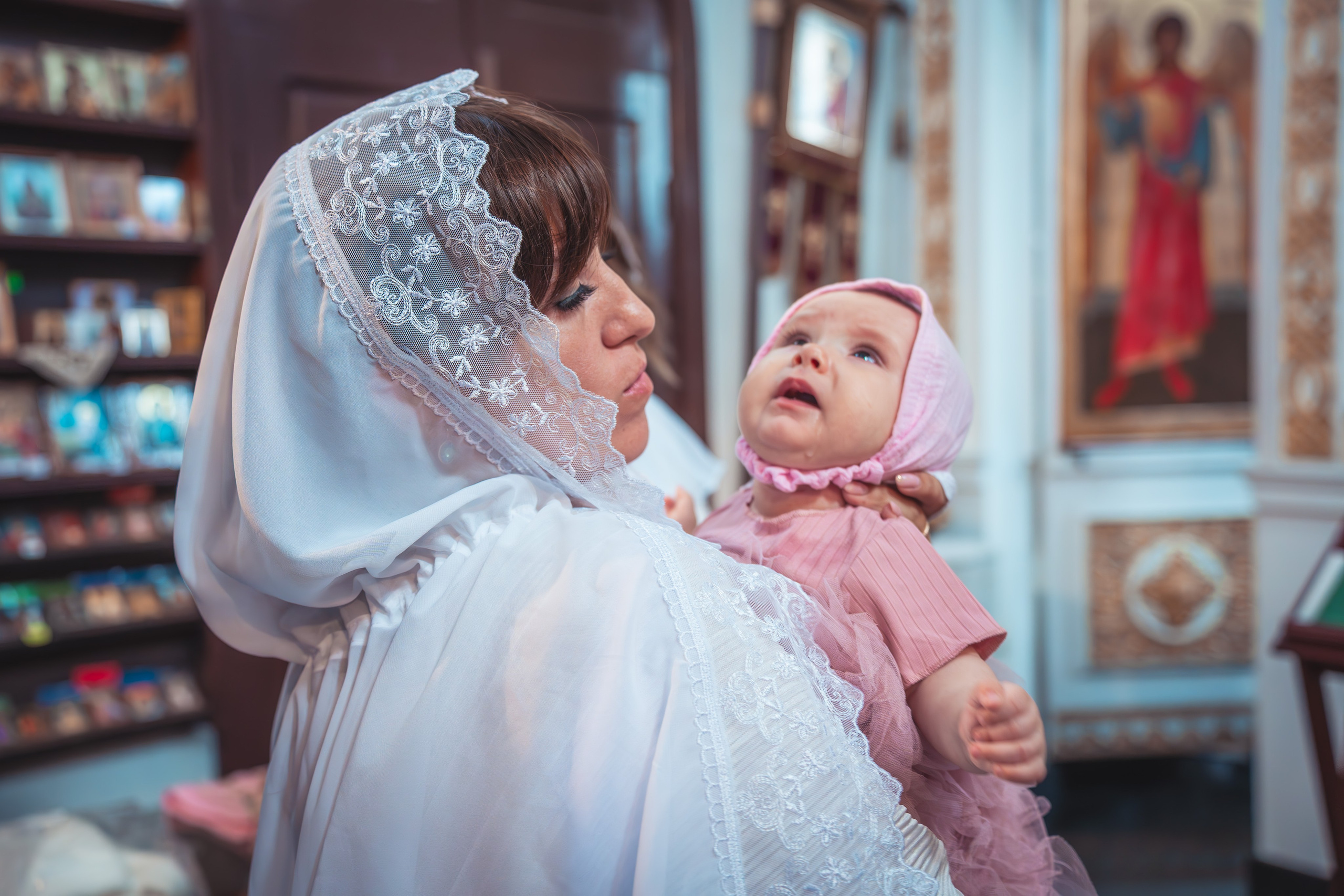 Крещение Анастасии в храме Михаила Тверского. Фотограф Евгений Егоров