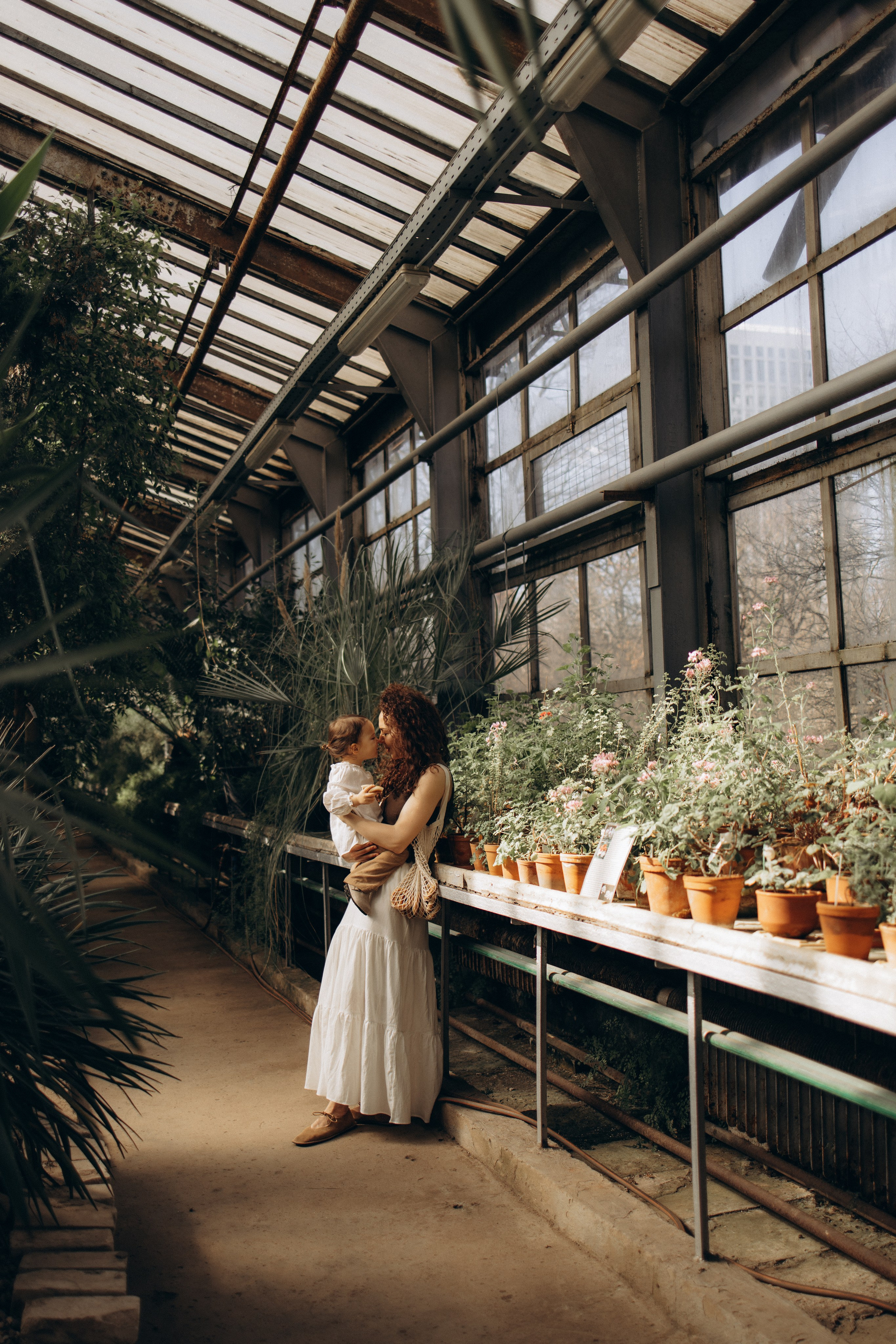 Прогулка по оранжерее. Семейный фотограф в Москве Ксения Аганина