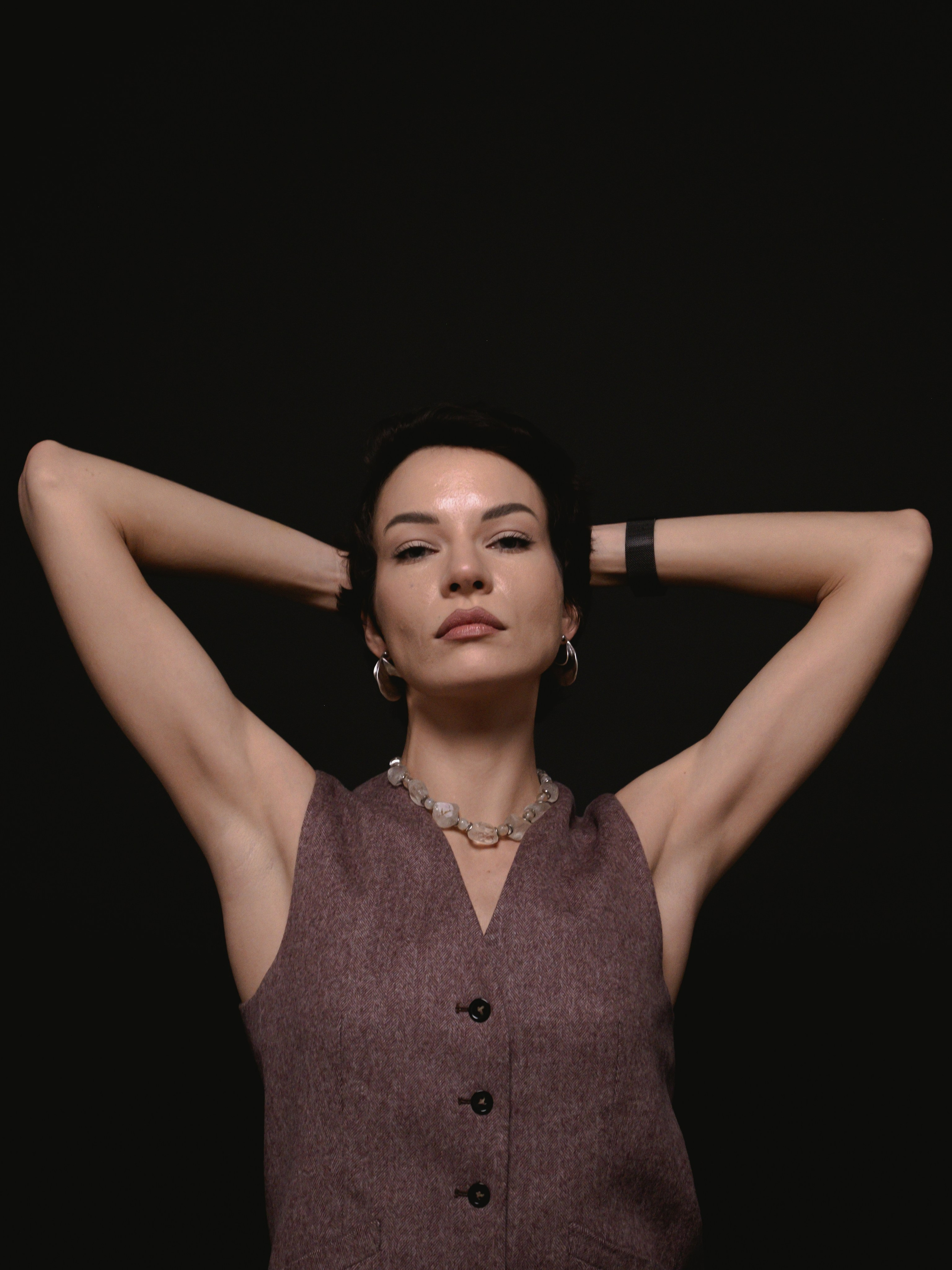 Женская студийная фотосессия