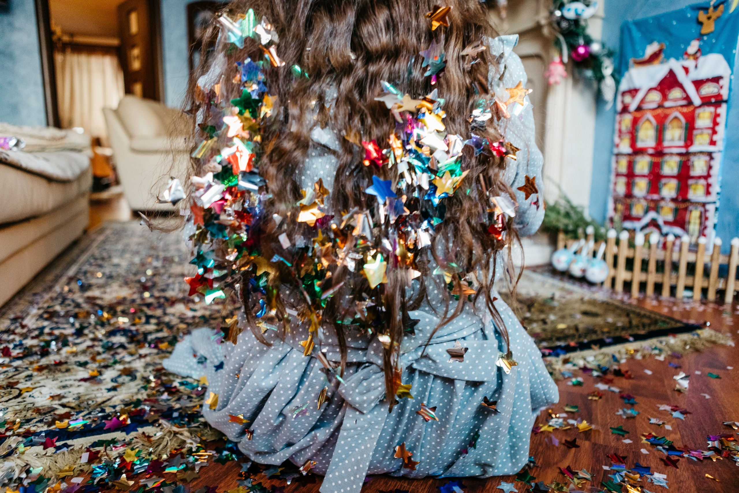 Новогодняя фотосессия дома Москва. Семейный фотограф Маша Тимофеева | Москва