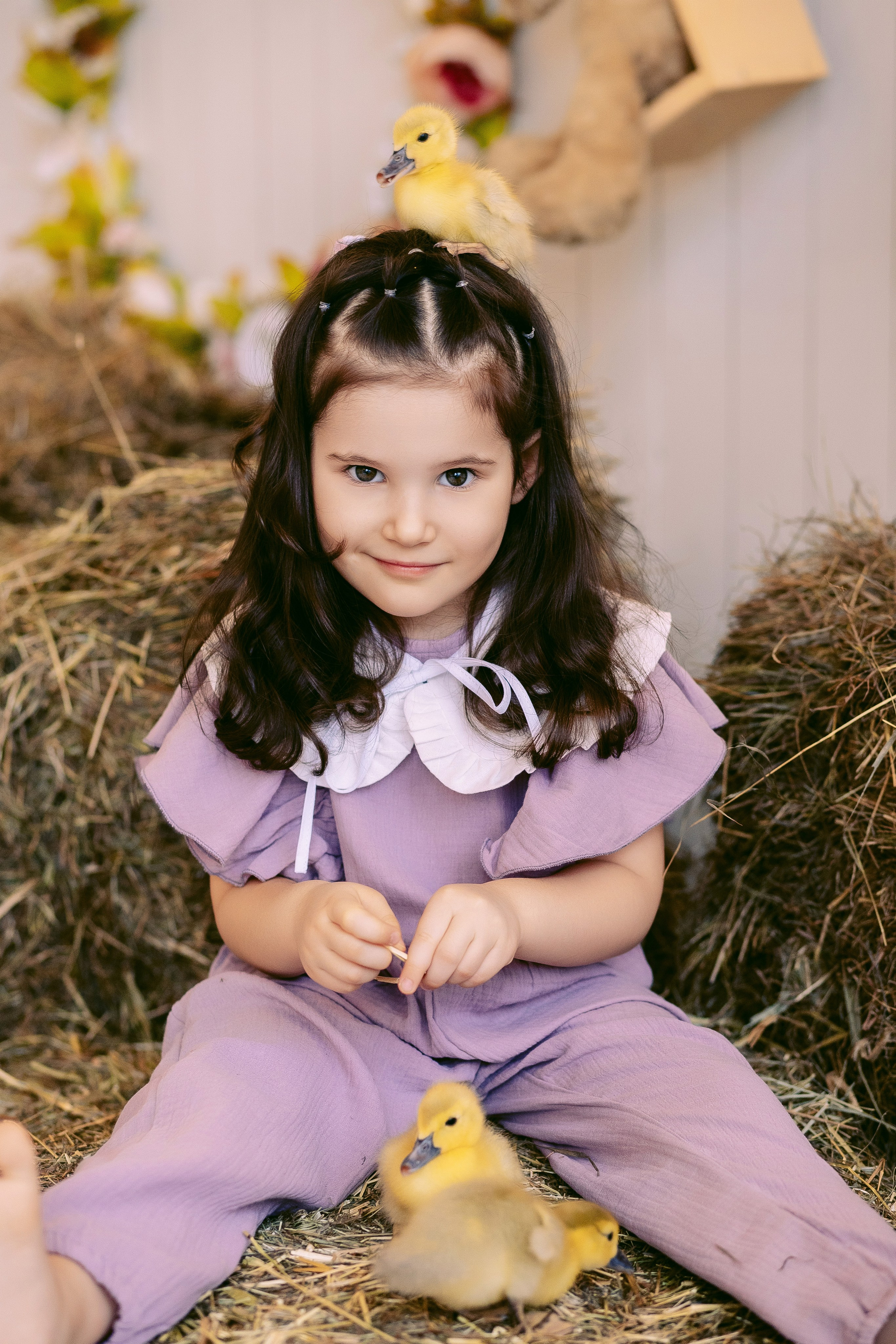 Пасхальная Фотосессия для Дарьи с утятами и кроликом. Фотограф в Санкт-Петербурге, Анна Скворцова