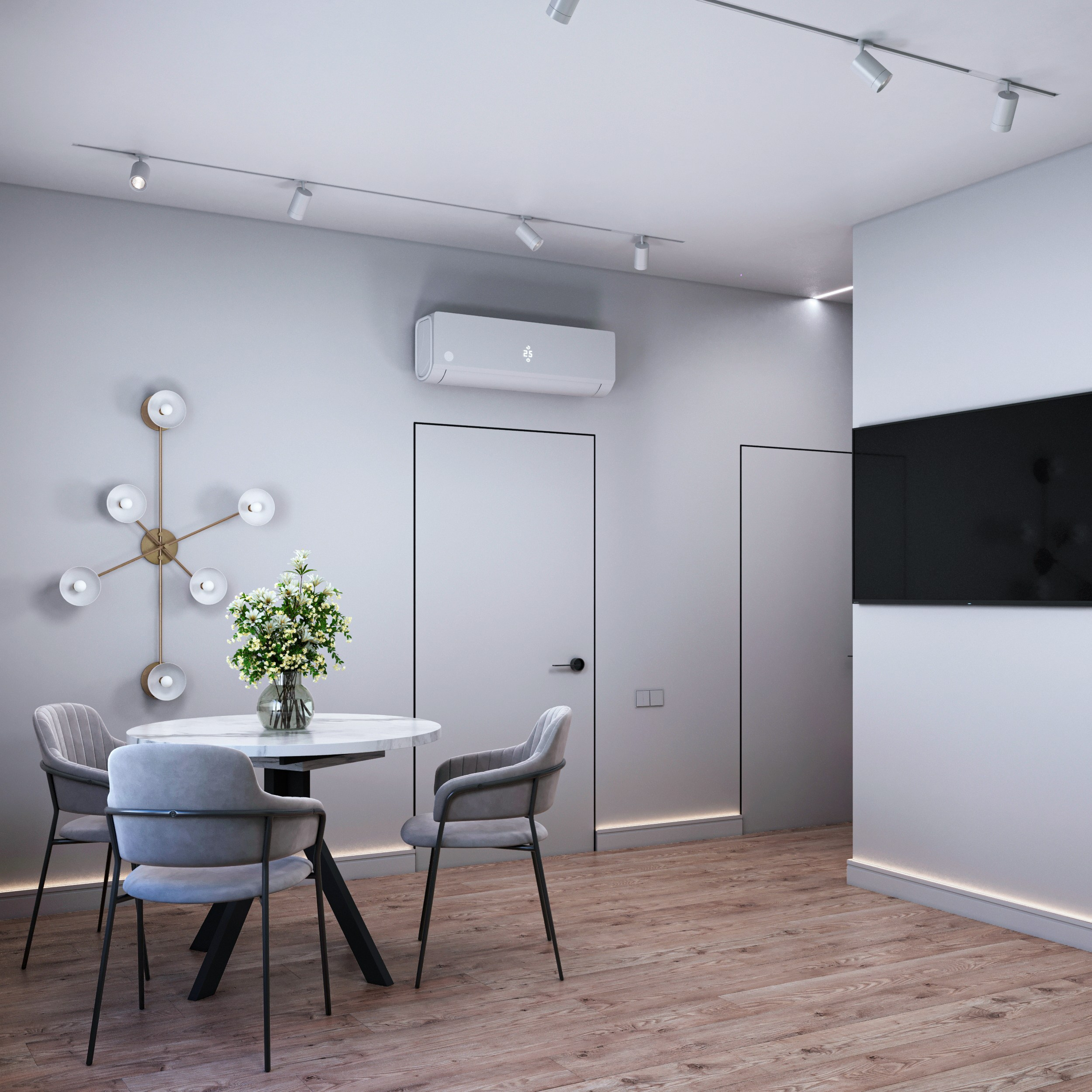 Swifts' quarter. 3D visualization of exteriors and interiors