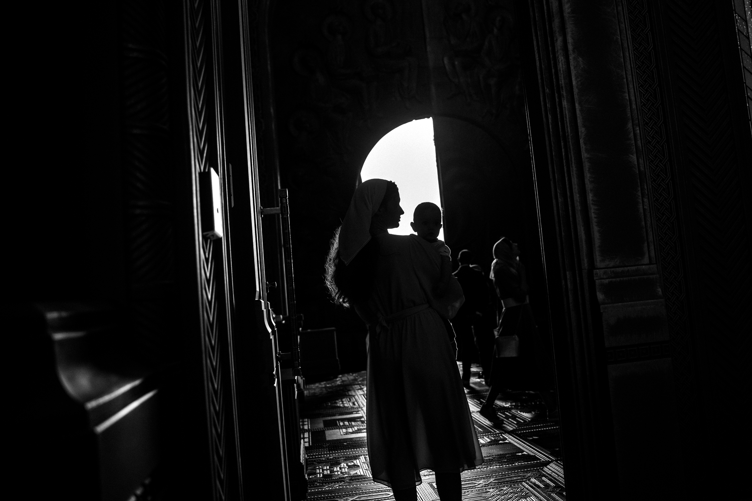 Крещение в Главном храме ВСРФ. Свадебный и семейный фотограф в Москве и МО Геннадий Туманцев