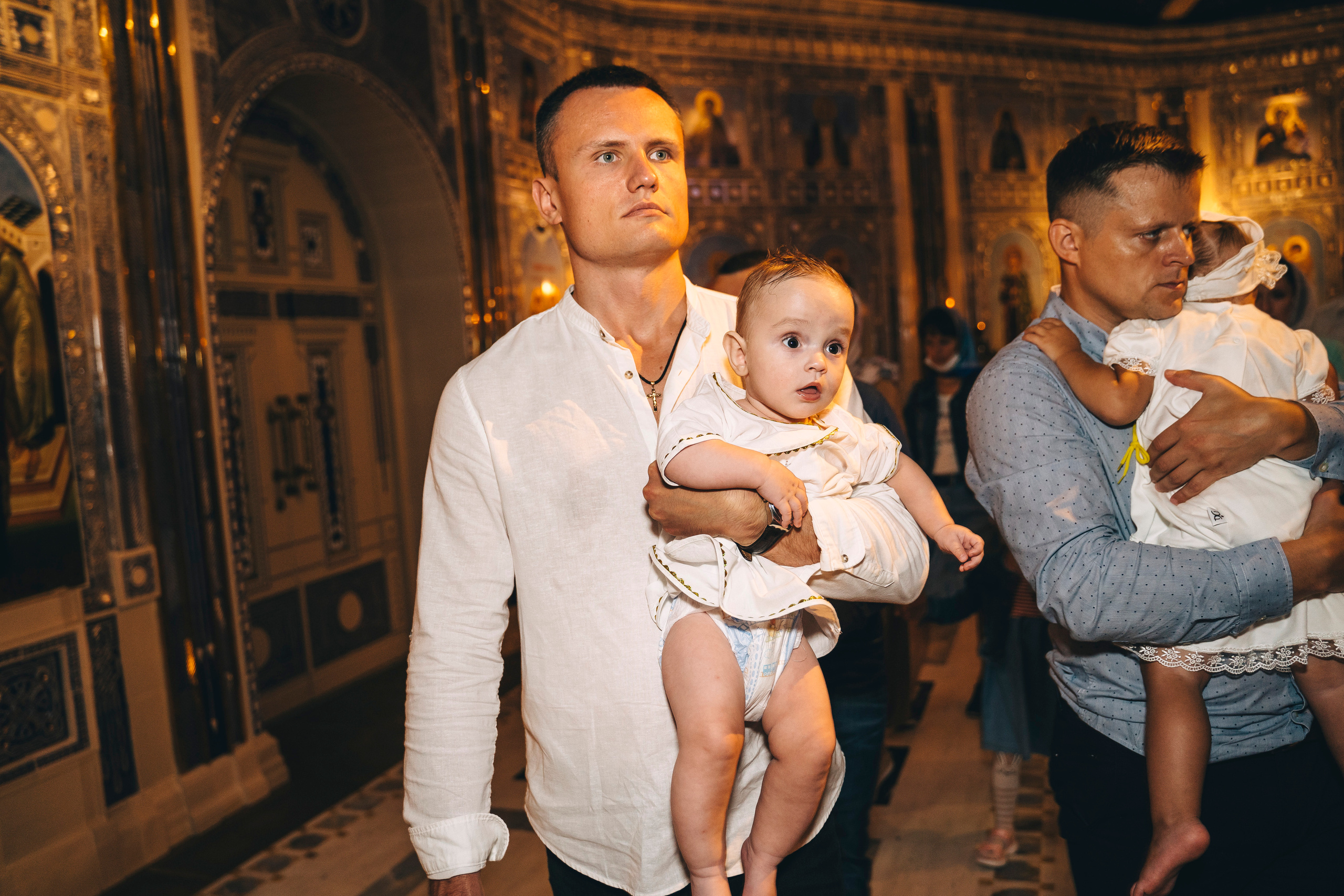 Крещение в Главном храме ВСРФ. Свадебный и семейный фотограф в Москве и МО Геннадий Туманцев