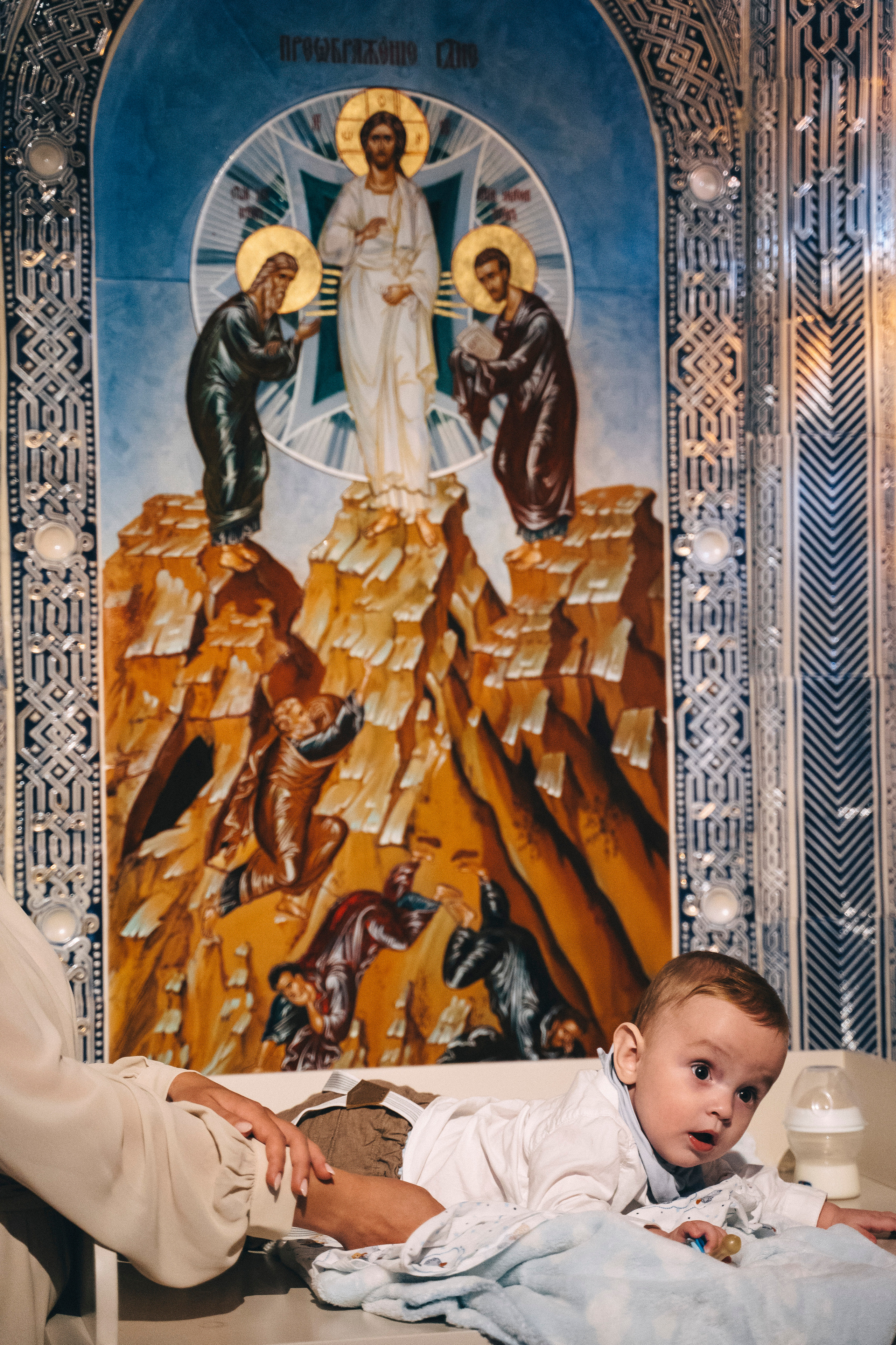 Крещение в Главном храме ВСРФ. Свадебный и семейный фотограф в Москве и МО Геннадий Туманцев
