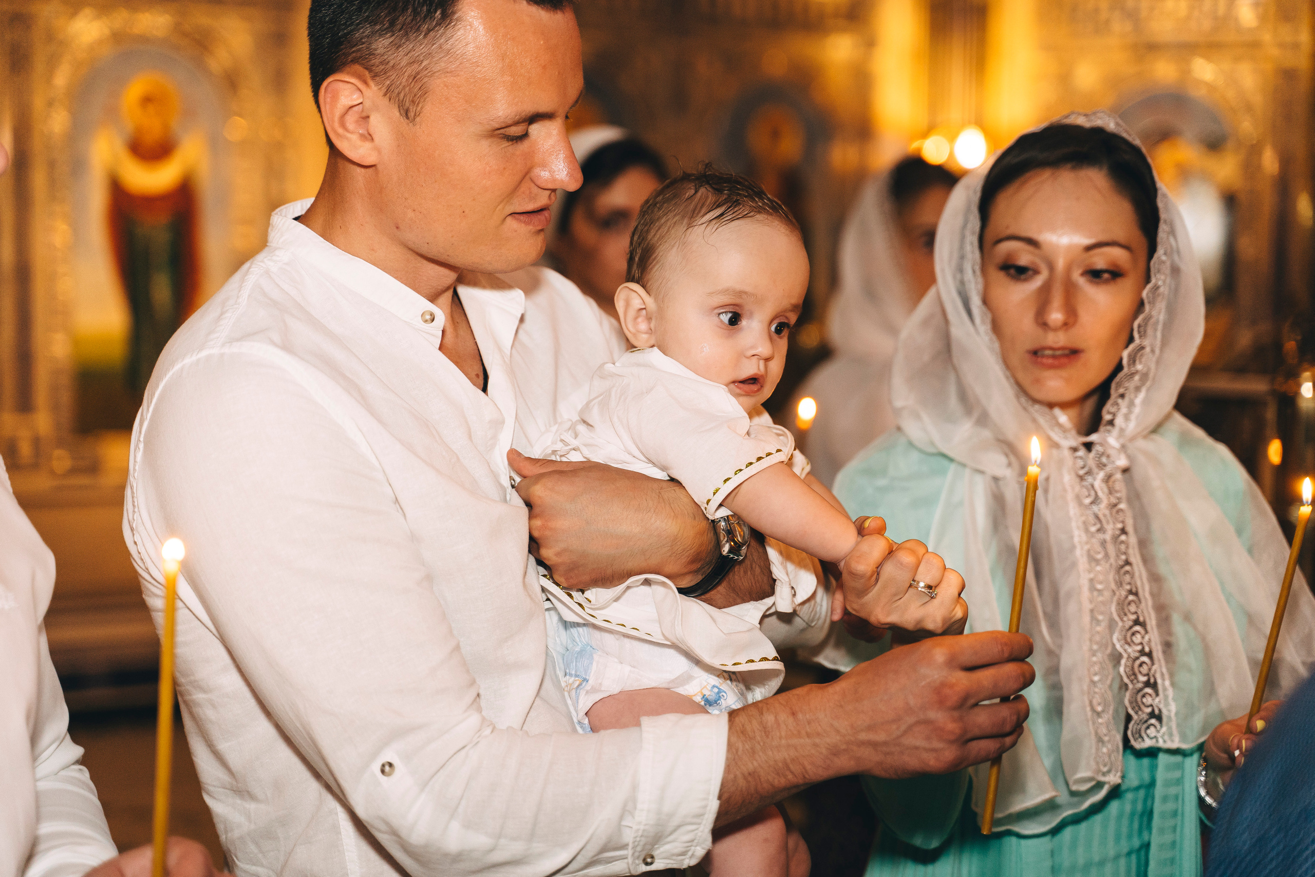 Крещение в Главном храме ВСРФ. Свадебный и семейный фотограф в Москве и МО Геннадий Туманцев
