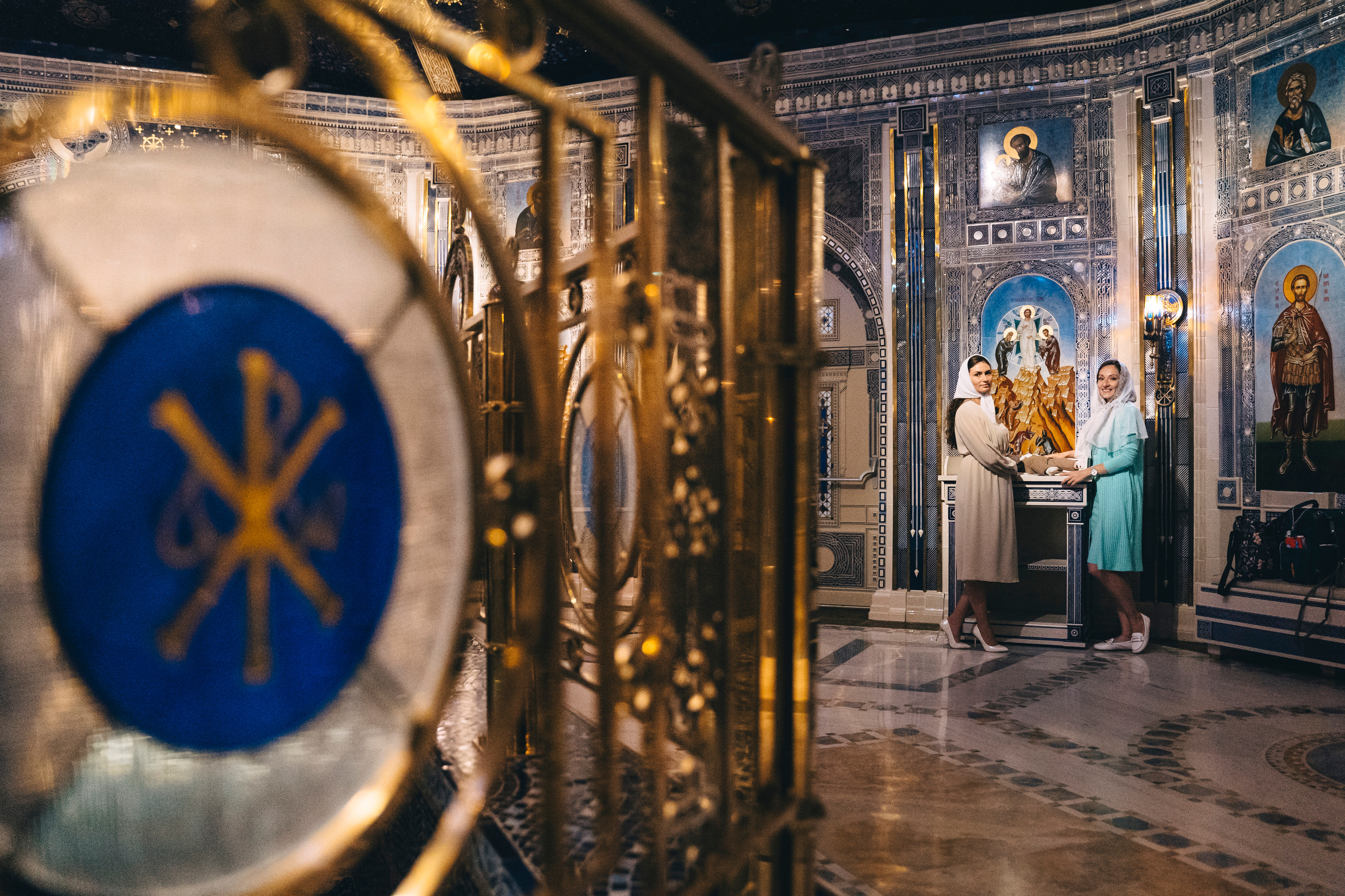 Крещение в Главном храме ВСРФ. Свадебный и семейный фотограф в Москве и МО Геннадий Туманцев