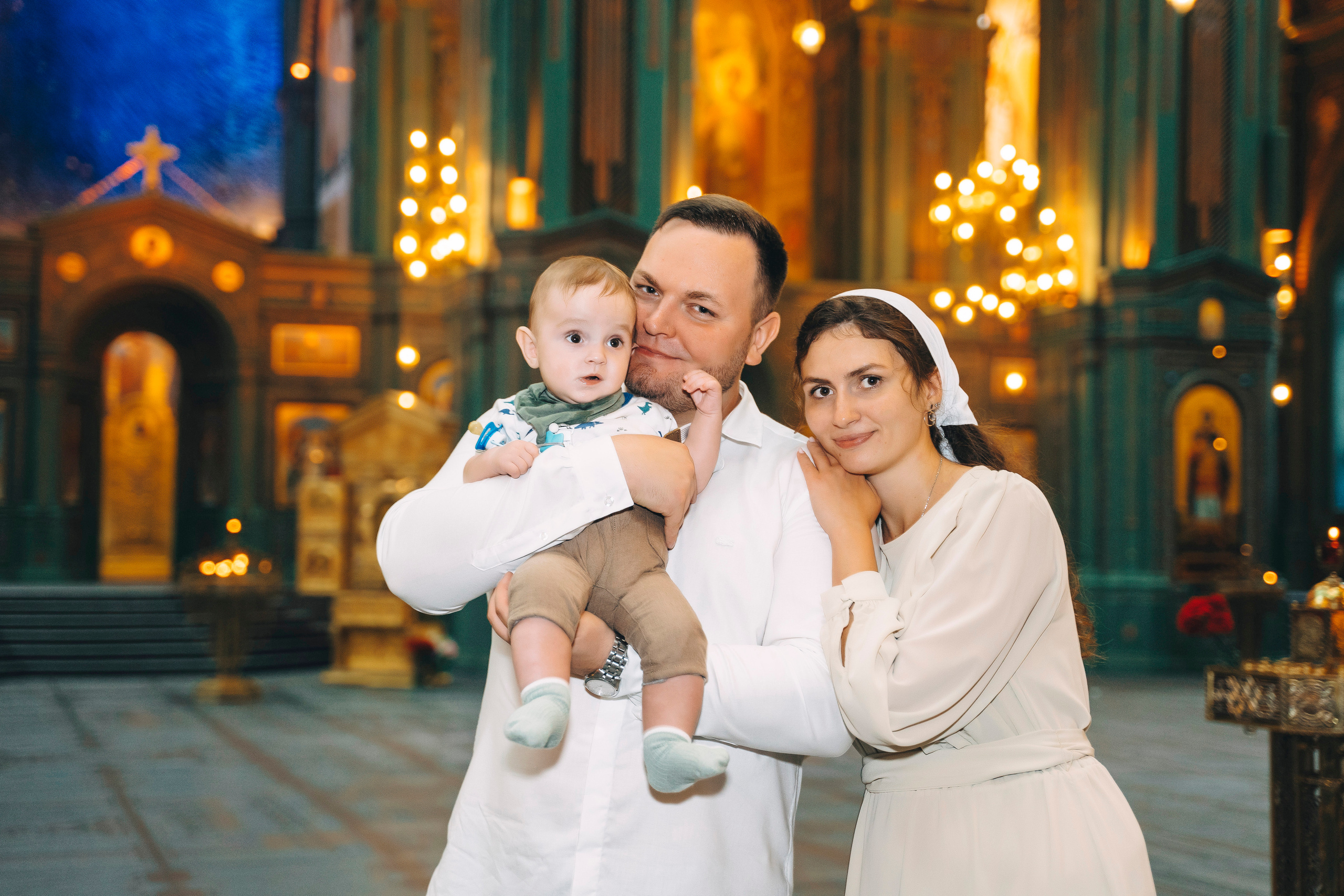 Крещение в Главном храме ВСРФ. Свадебный и семейный фотограф в Москве и МО Геннадий Туманцев