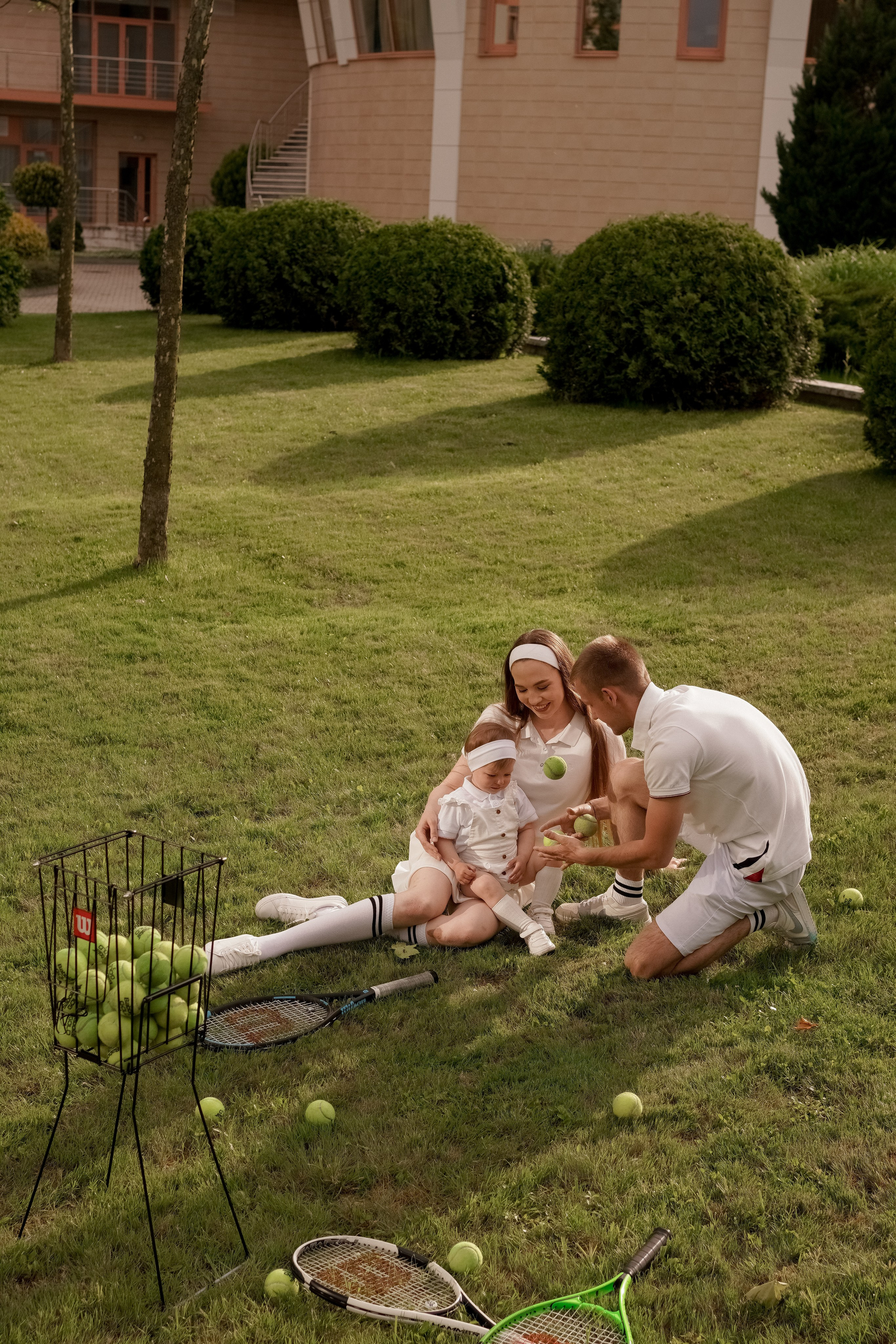Теннис с семьей. Свадебный и семейный фотограф Афанасьева Анна в Кисловодске