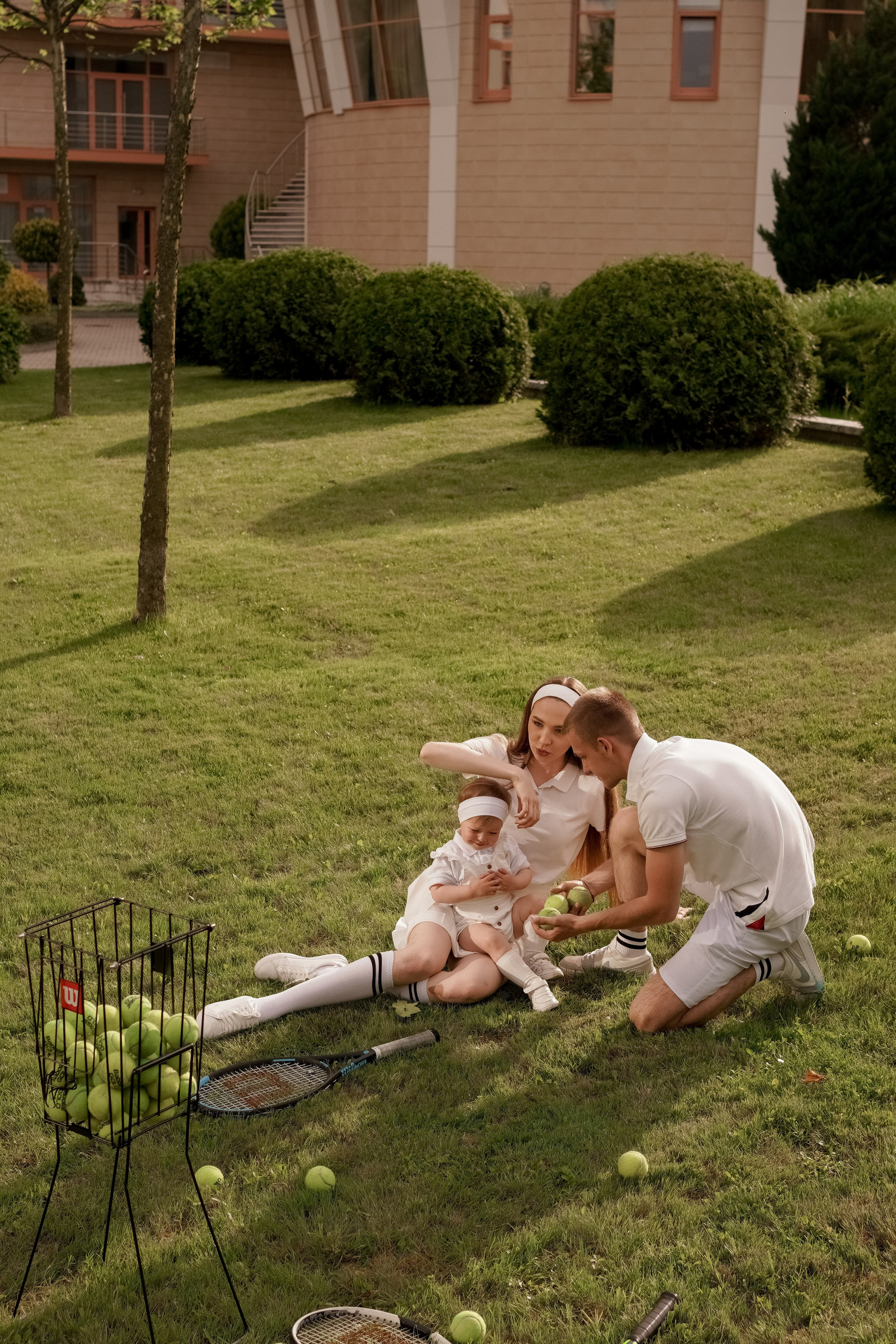 Теннис с семьей. Свадебный и семейный фотограф Афанасьева Анна в Кисловодске