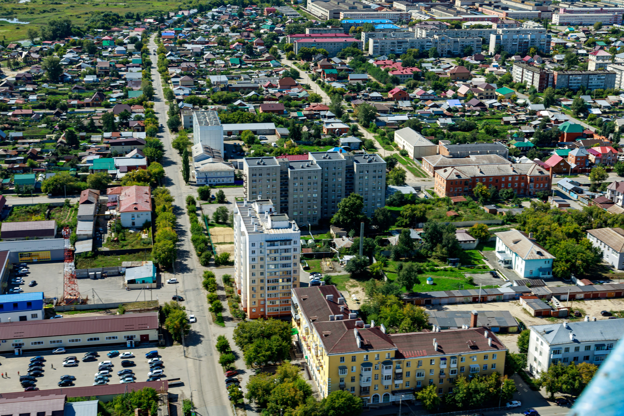 Город с высоты птичьего полёта. Фотограф Андрей Гузеев