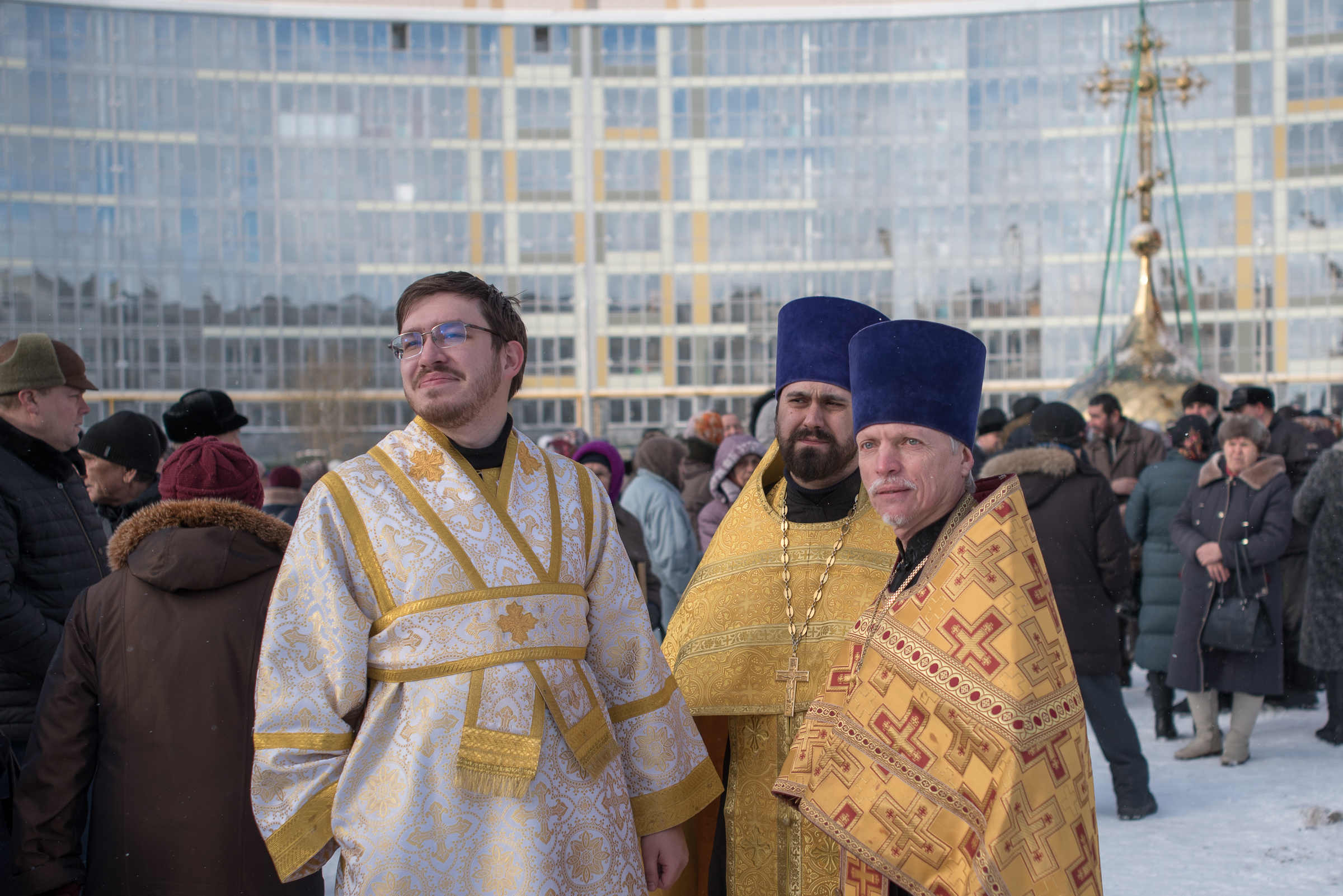 Подъем купола на храм Николая Чудотворца Новочебоксарск Чувашия. Фотограф  Крещения и Венчания Калининград