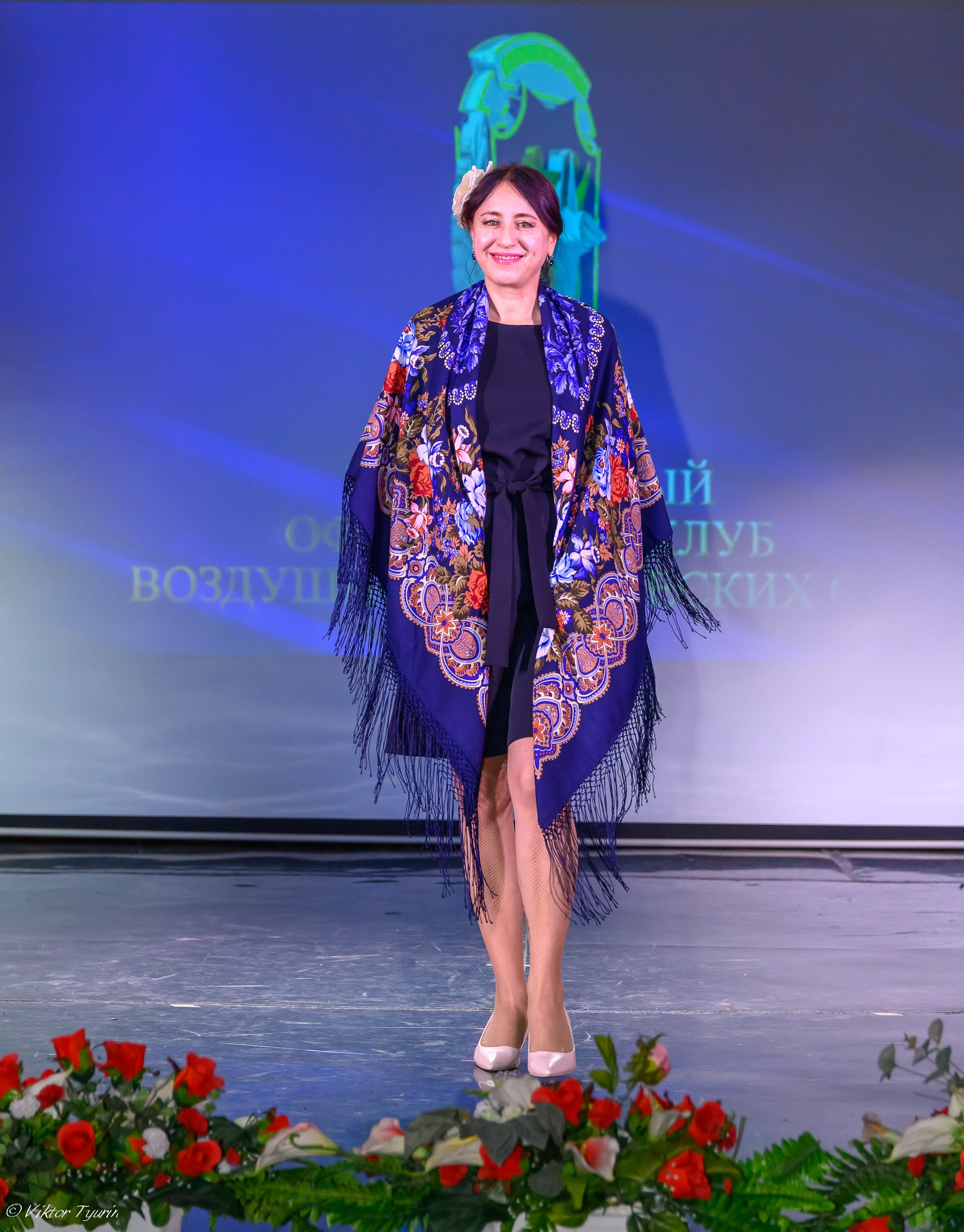 Показ в Центральном офицерском клубе ВКС, 2024. Коллекционер и искусствовед Олеся Ястребова