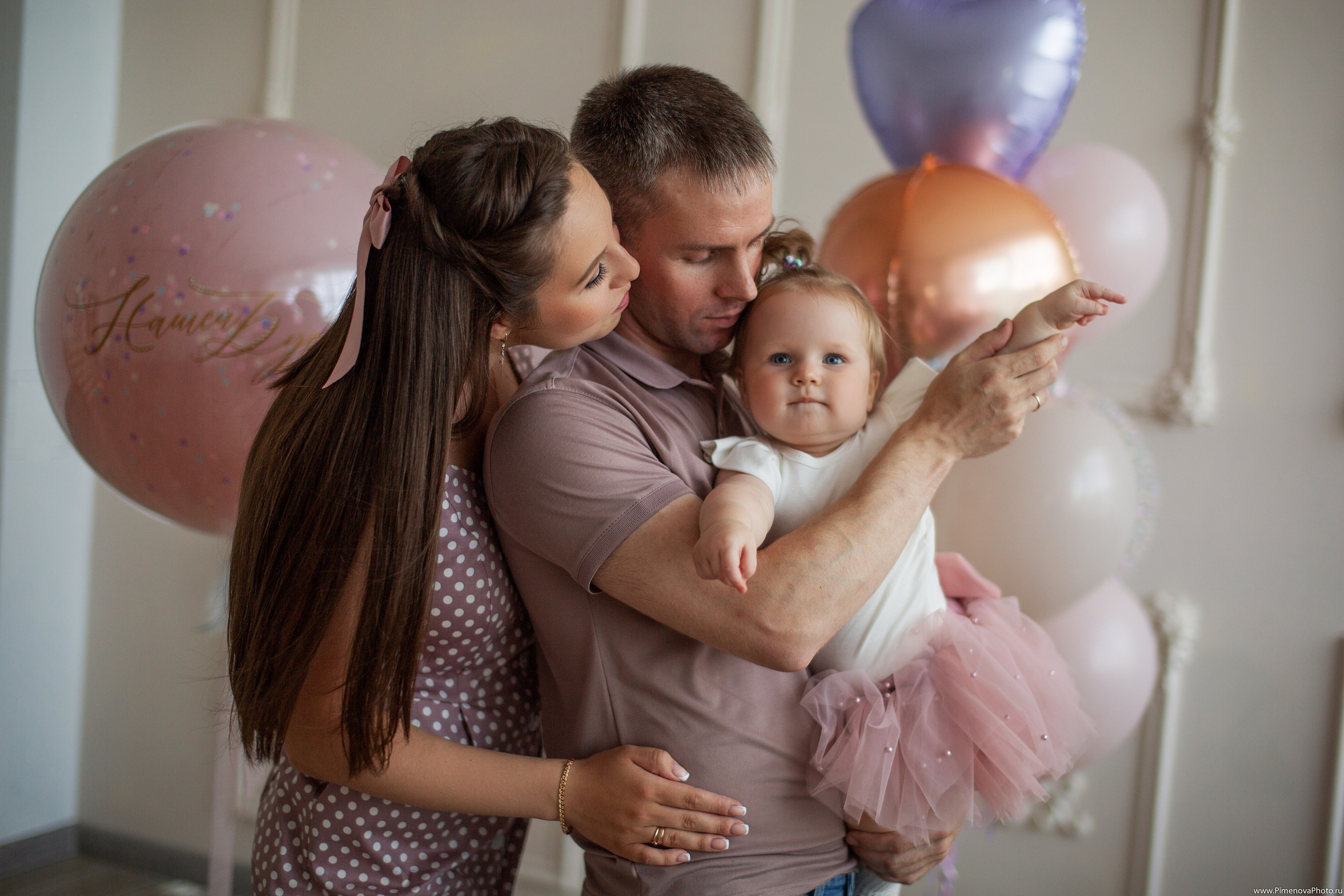 День Рождения Ксении, 1 год. Семейный и детский фотограф в Петрозаводске