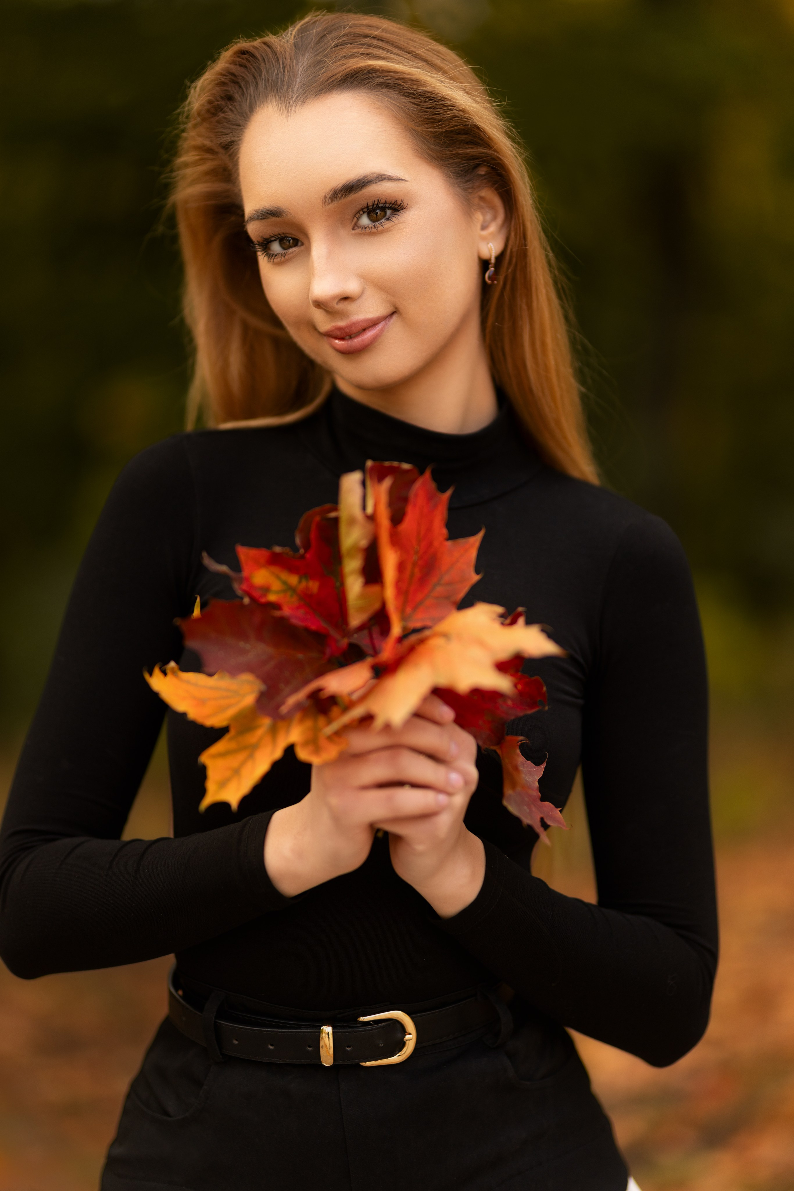 Осенний фотосет с Полиной в парке в формате «Я красивая». Дмитрий Шульгин, портретный фотограф в Воронеже
