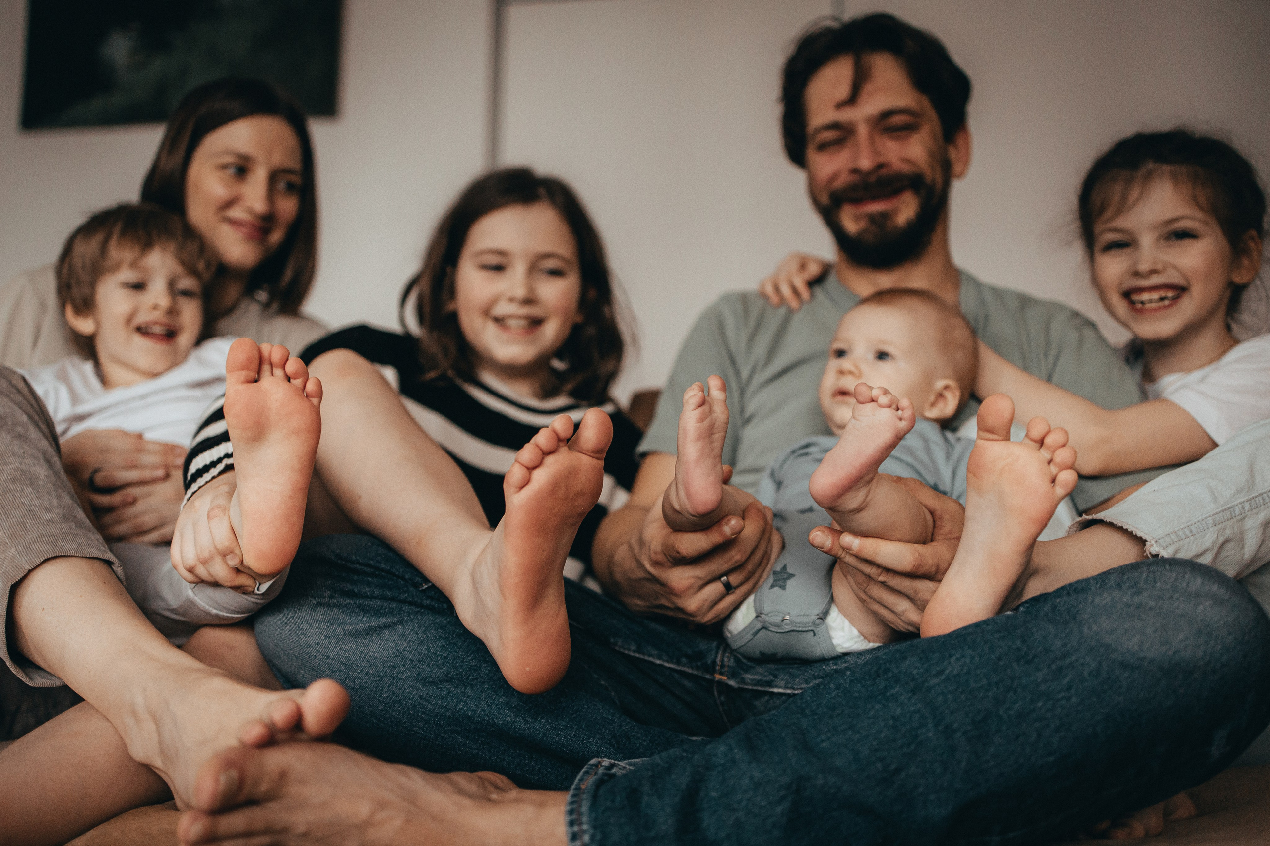 Домашняя фотосессия для большой семьи. Семейный фотограф в Москве, Щелково, Фрязино _ Виктория Степанова