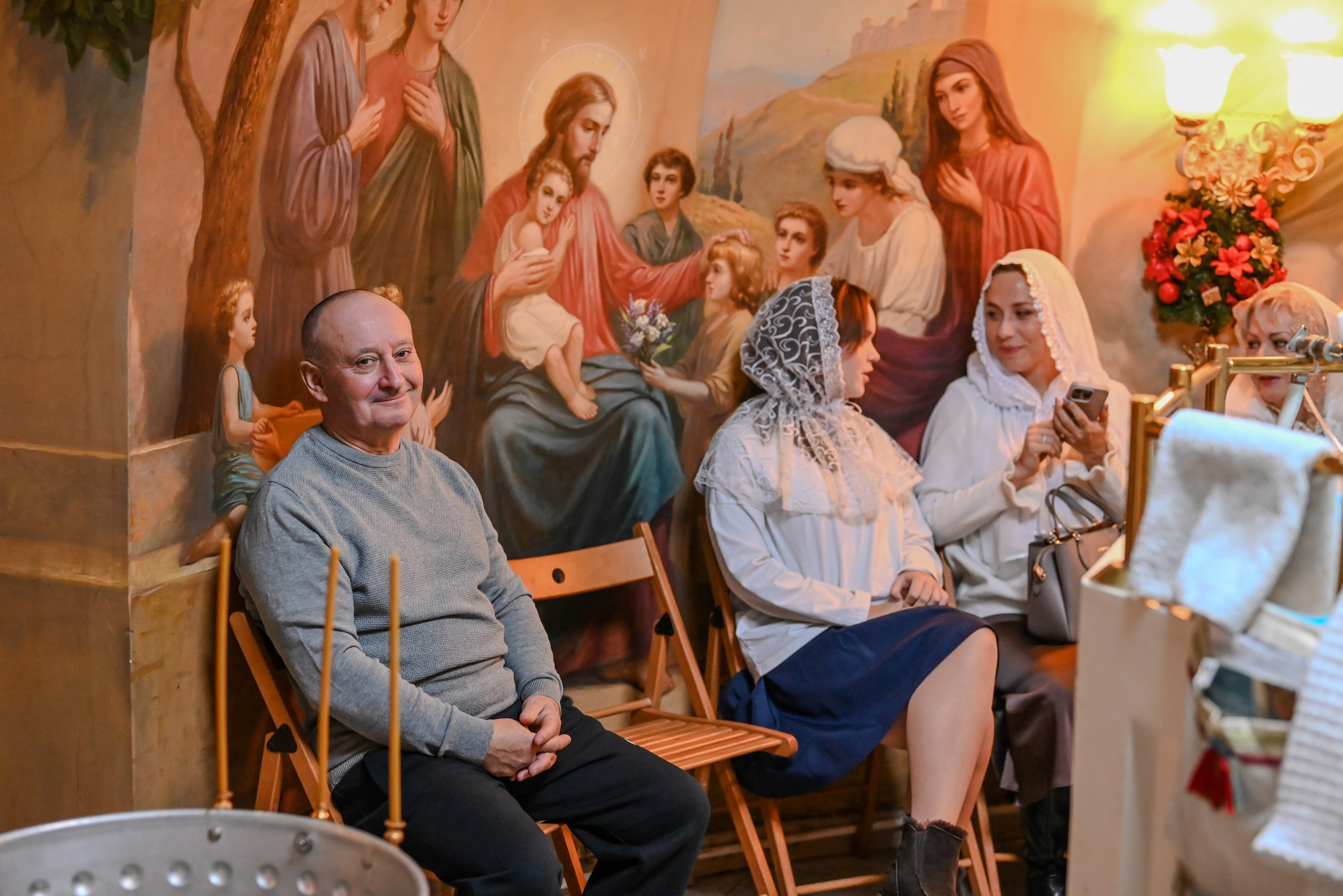 Крещение Совхоз Ленина. Семейный и детский фотограф Москва