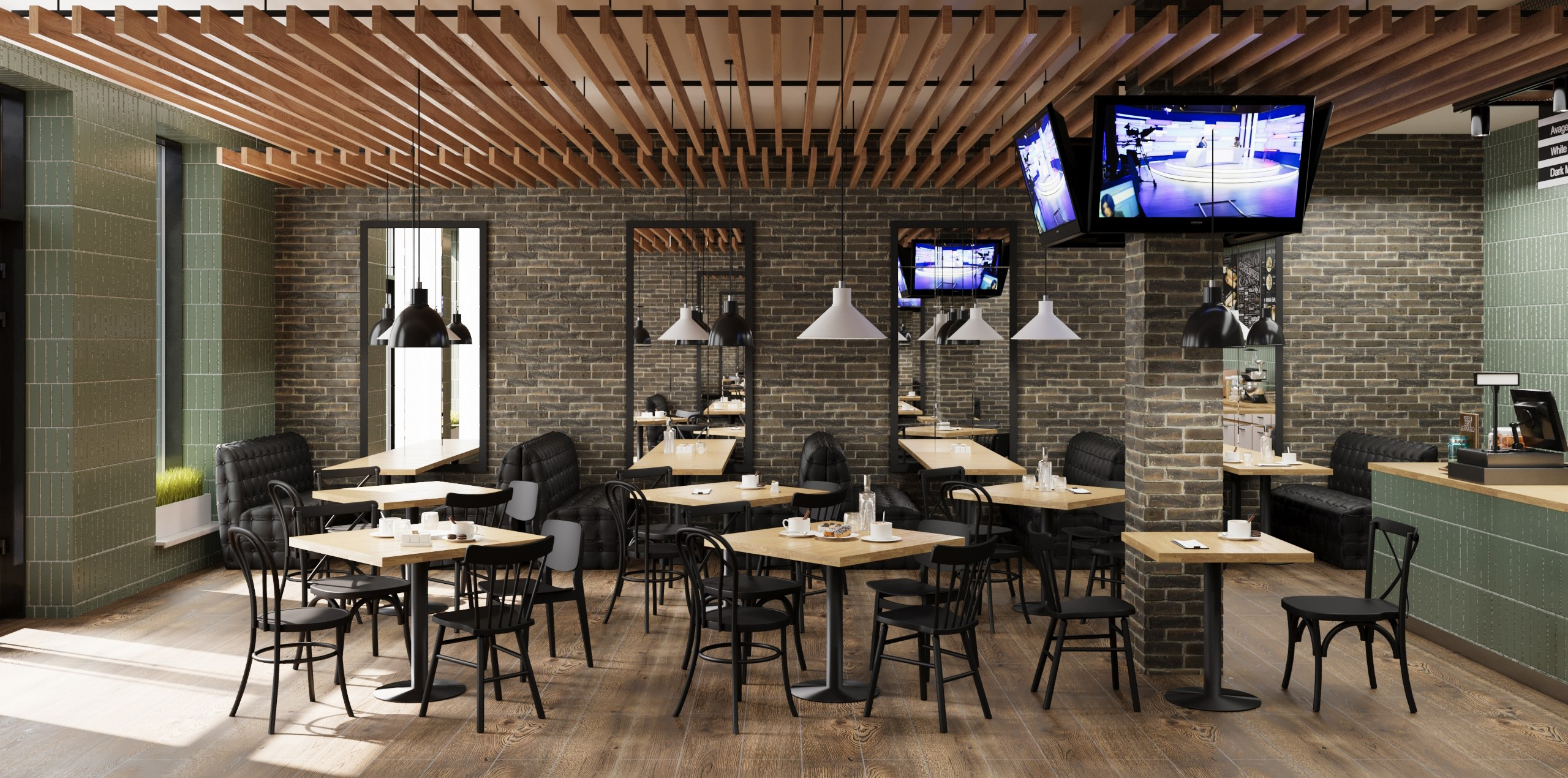 Кафе/ г. Троицк. Визуализация и анимация в Москве — Андрей Епифанов