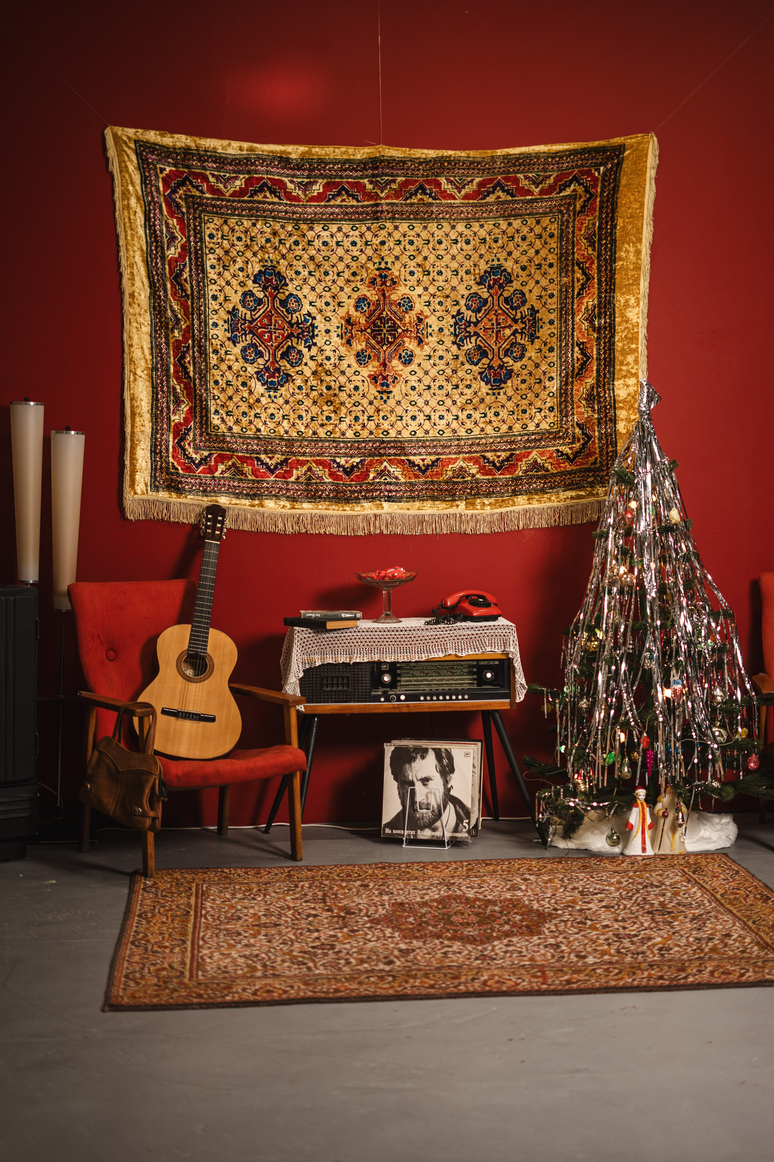 Фотостудия "Импульс" Саратов новогодняя фотосессия ретро