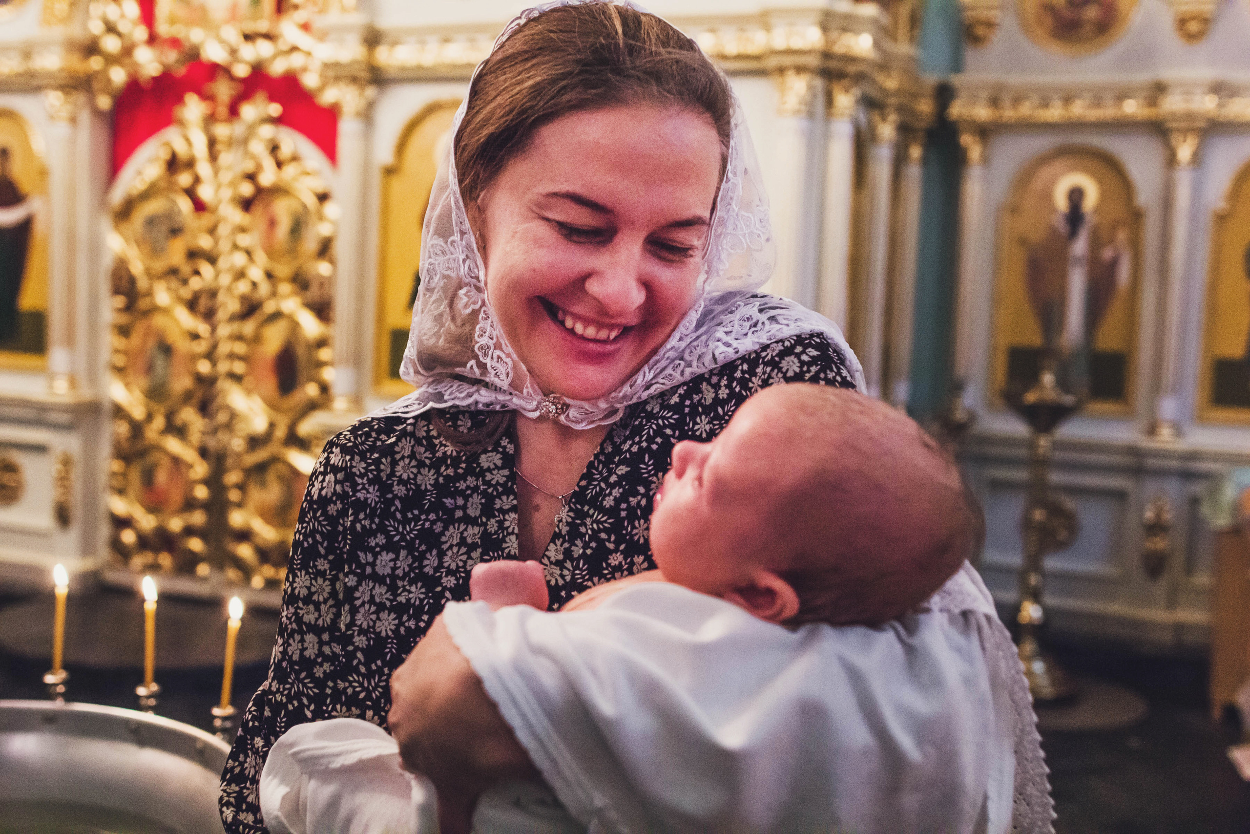 Крещение Варюши. Детский и семейный фотограф в Москве