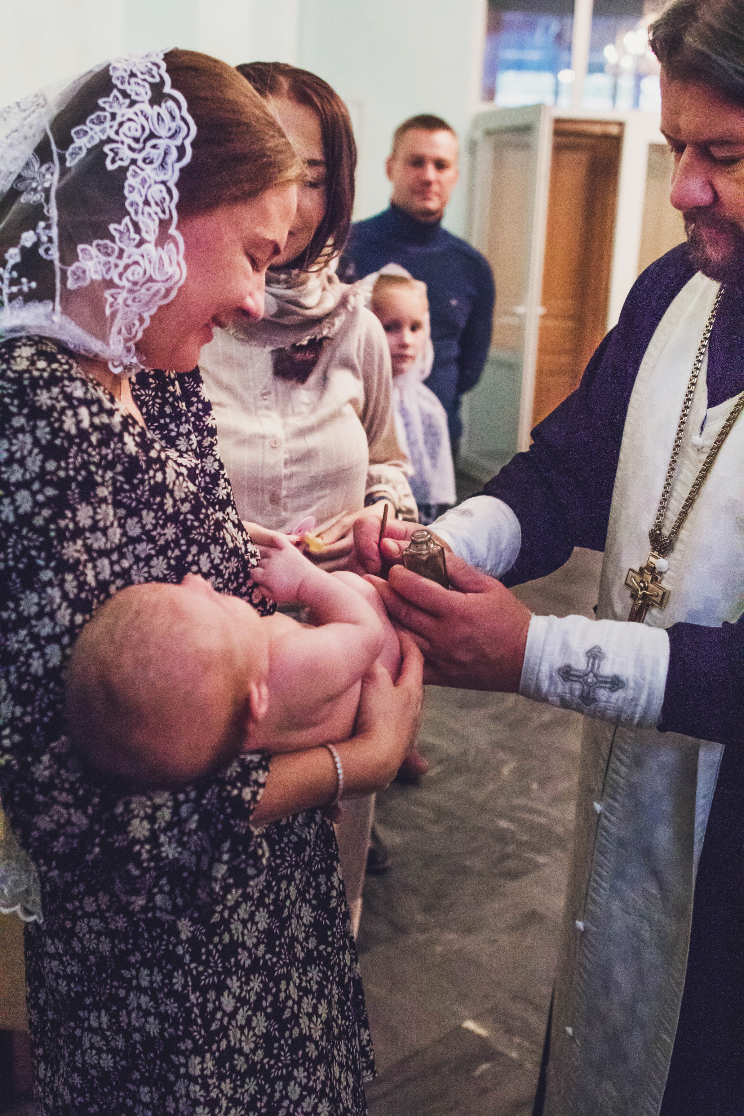 Крещение Варюши. Детский и семейный фотограф в Москве