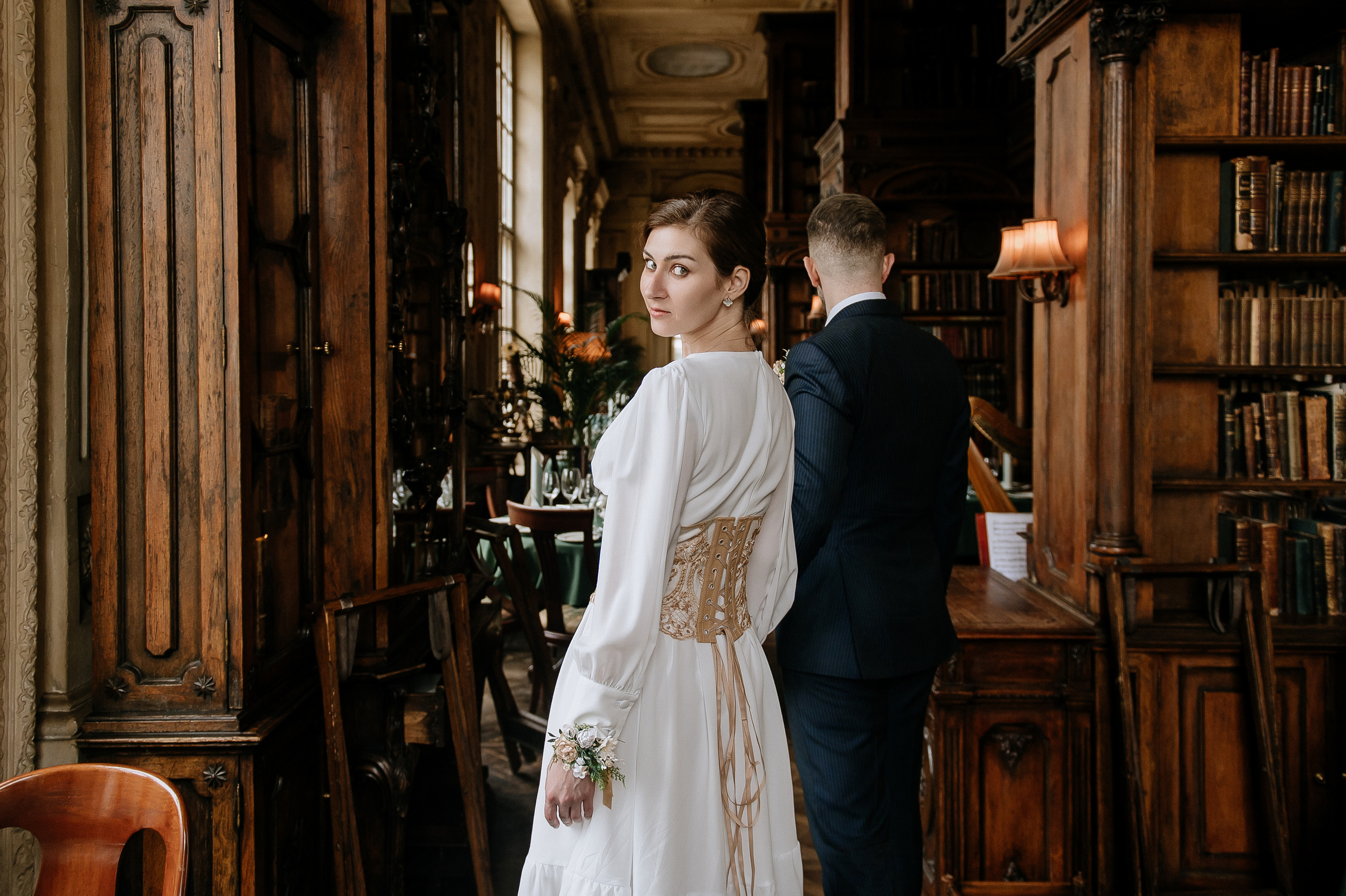 Свадебная фотосессия кафе Пушкин. Свадебный фотограф Москва — Сергей и Татьяна