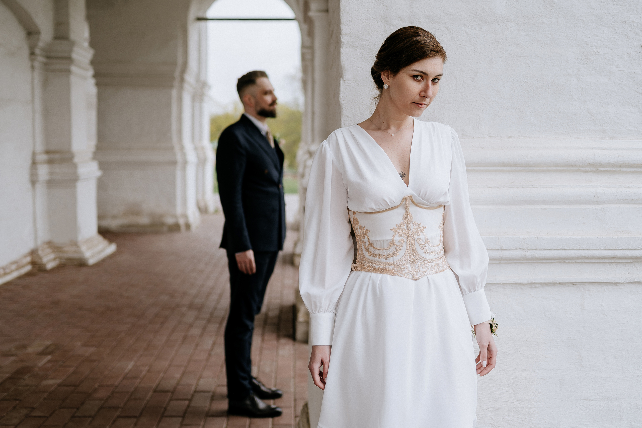 Свадебная фотосессия кафе Пушкин. Свадебный фотограф Москва — Сергей и Татьяна