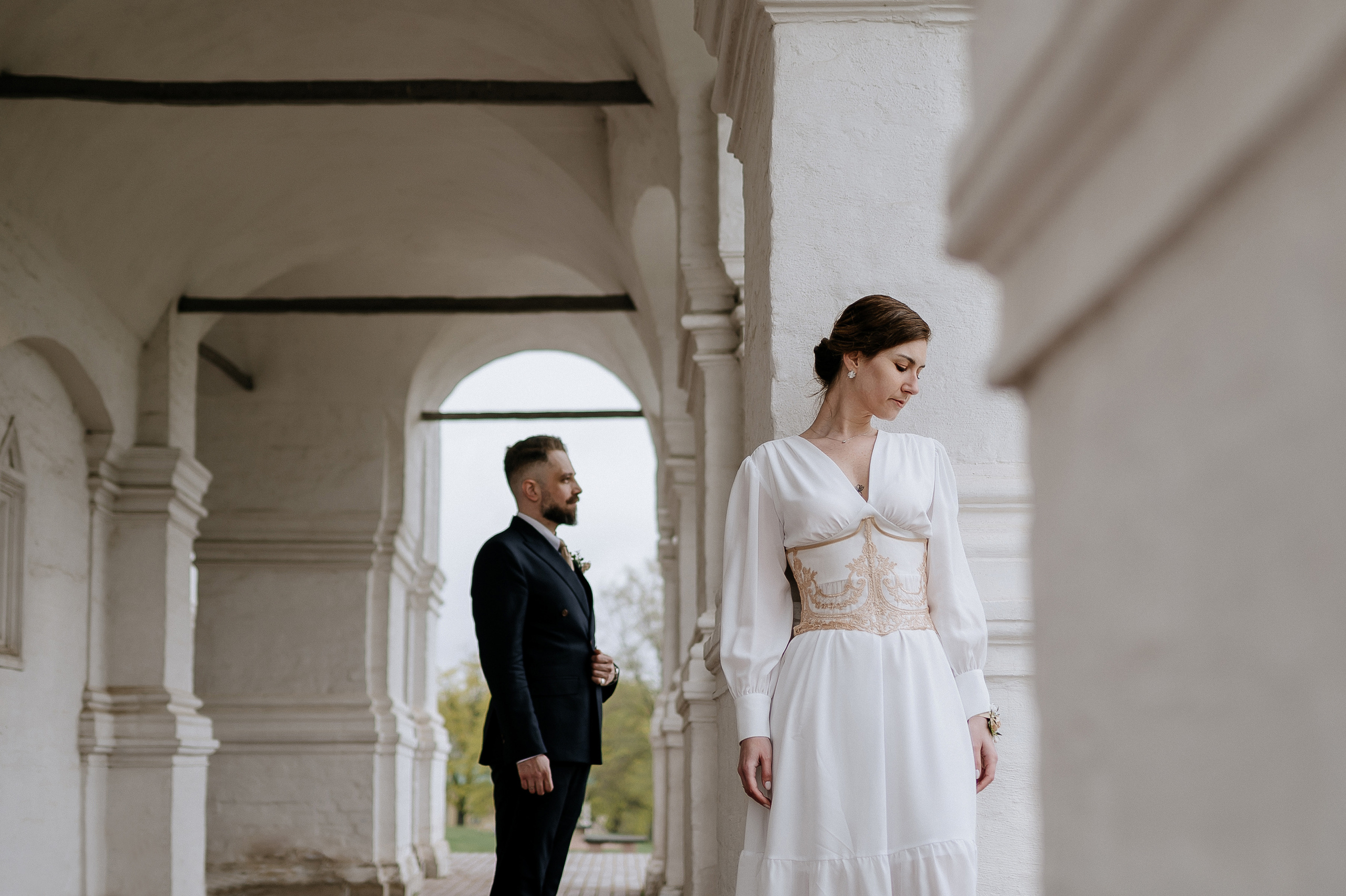 Свадебная фотосессия кафе Пушкин. Свадебный фотограф Москва — Сергей и Татьяна