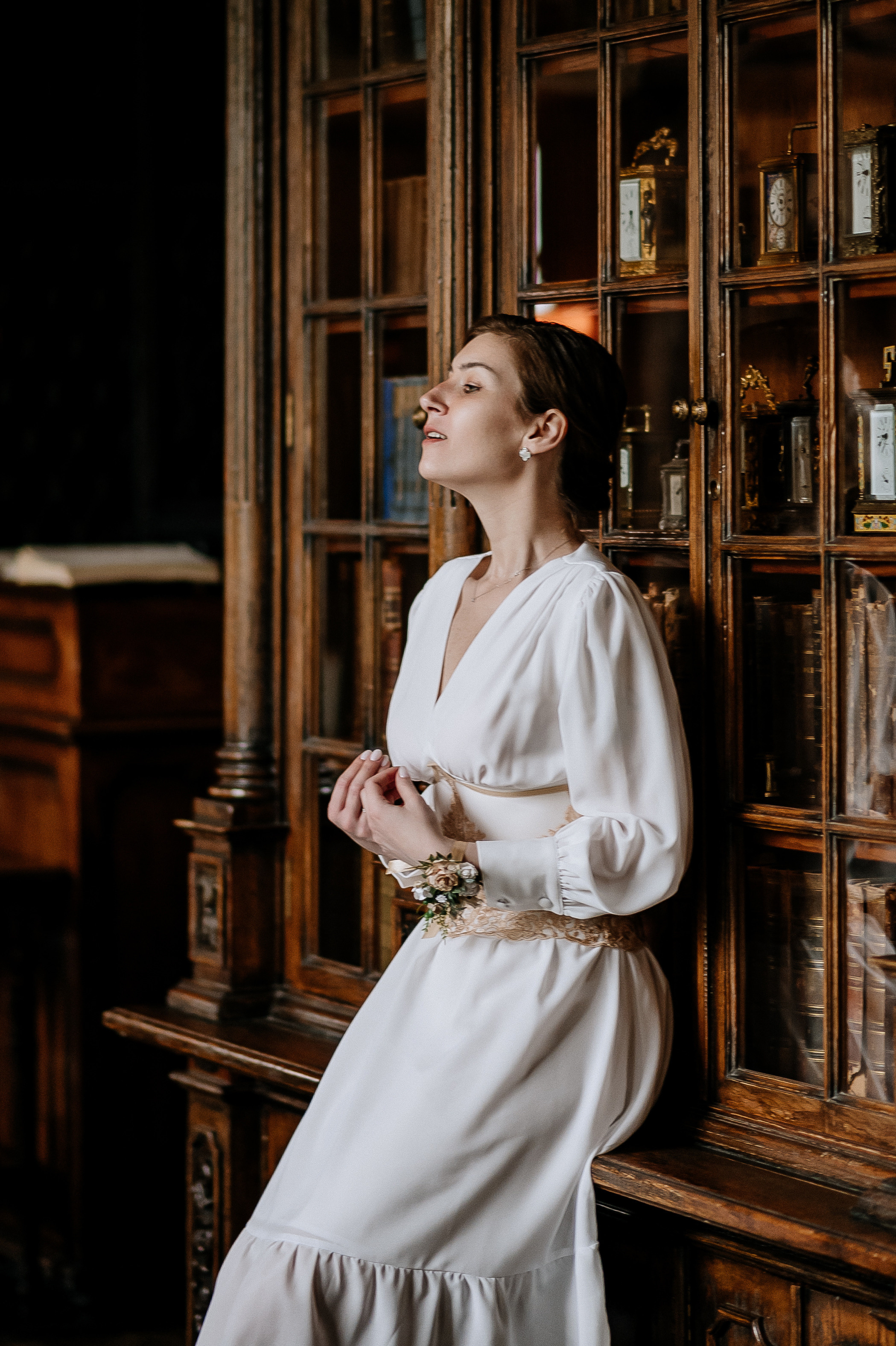 Свадебная фотосессия кафе Пушкин. Свадебный фотограф Москва — Сергей и Татьяна