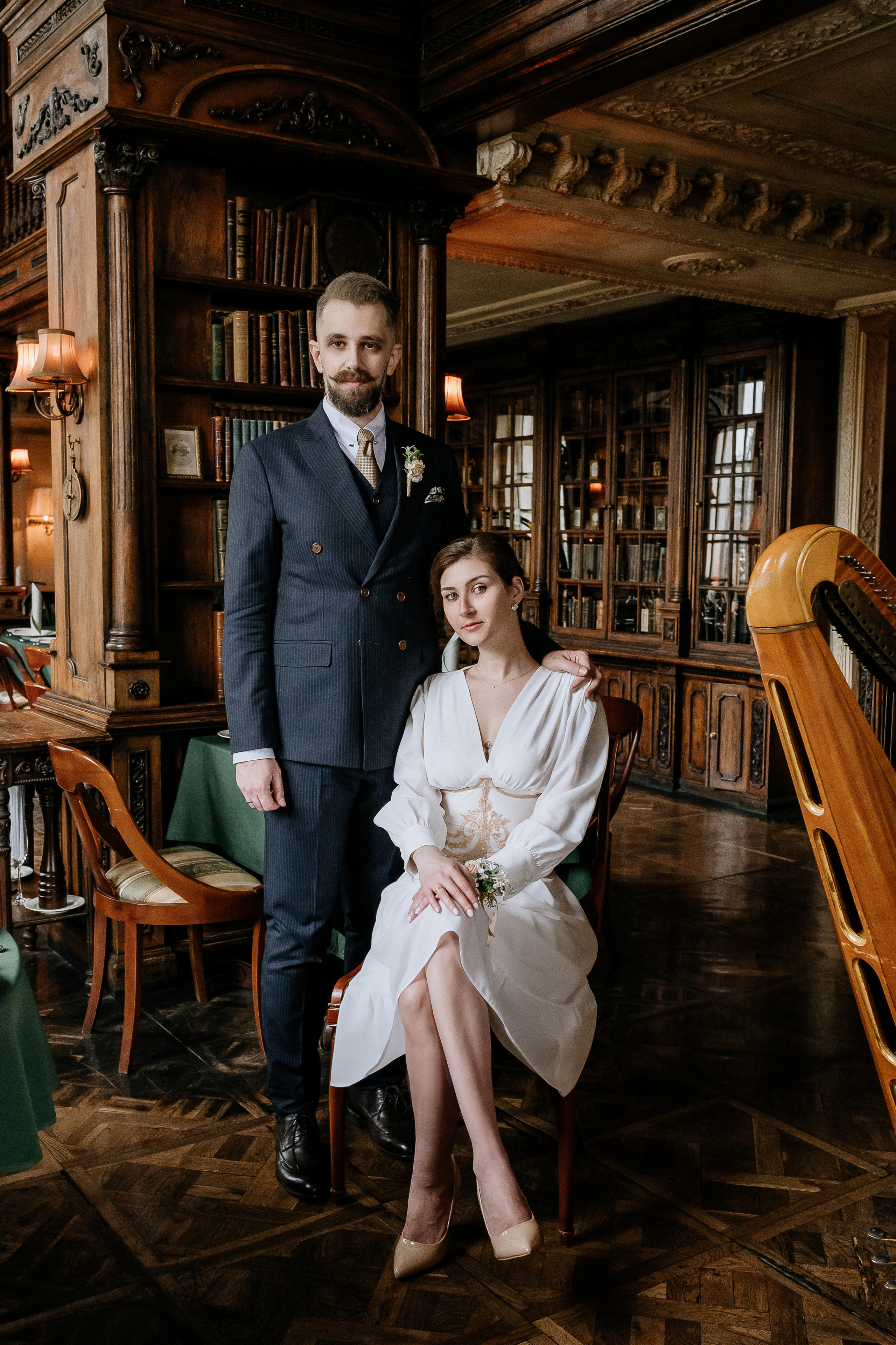 Свадебная фотосессия в ресторане Пушкин