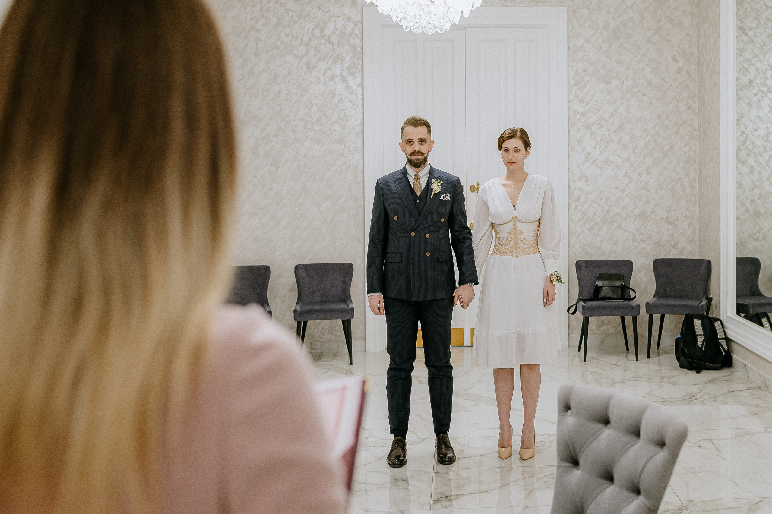 Свадебная фотосессия кафе Пушкин. Свадебный фотограф Москва — Сергей и Татьяна