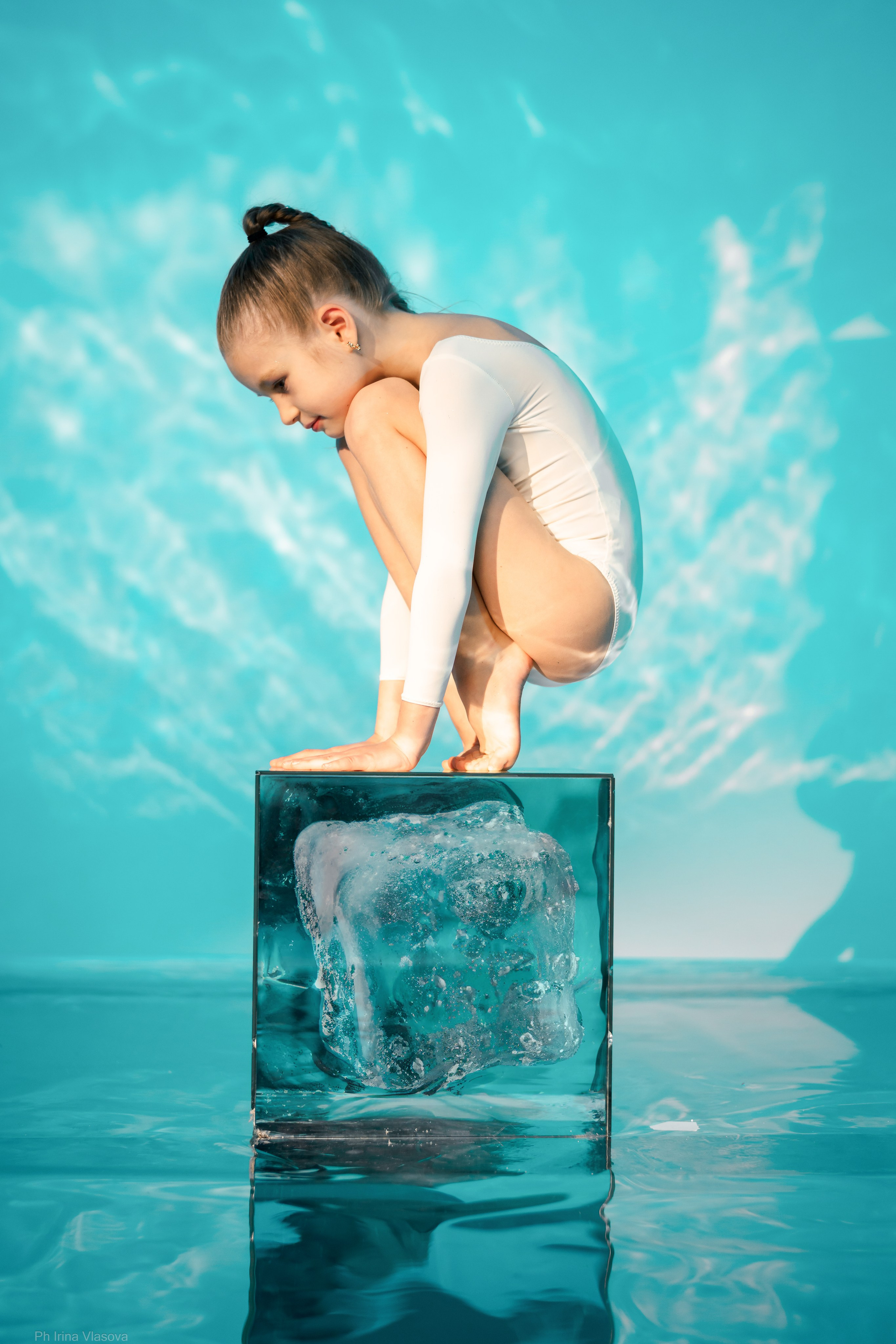 фотосессия с цветным светом и бликами для детей