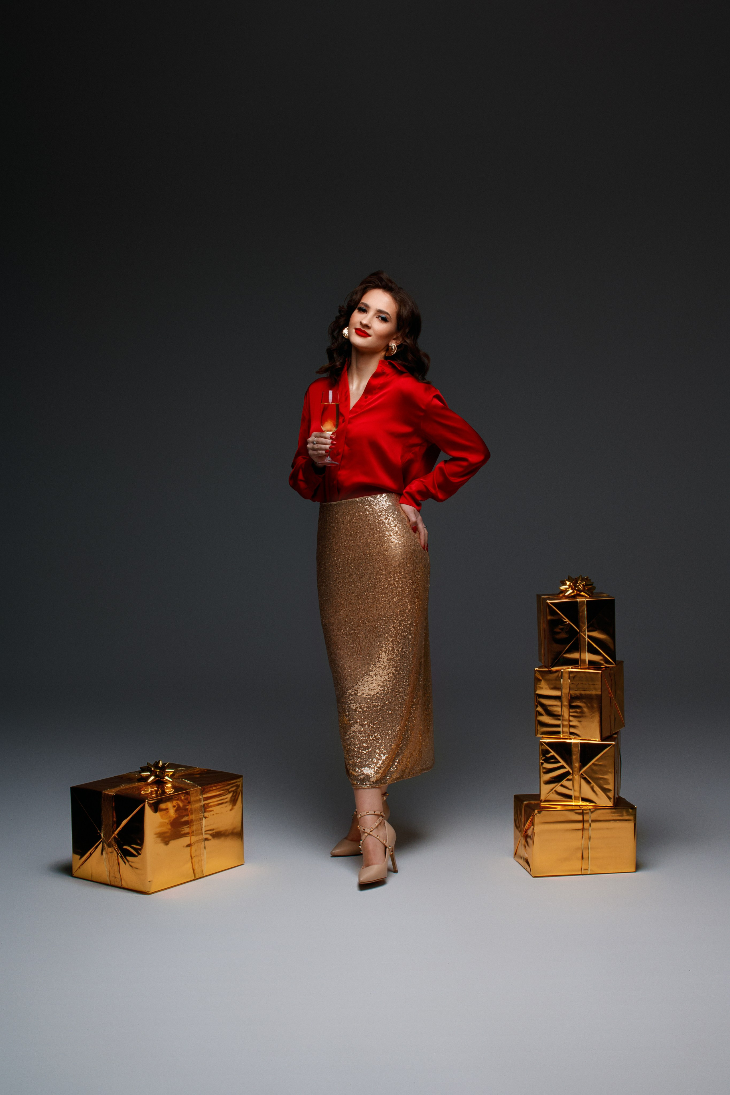 Новогодний фотодень в стиле «Глянец». Фотограф в Лодзи Светлана Шкуратова