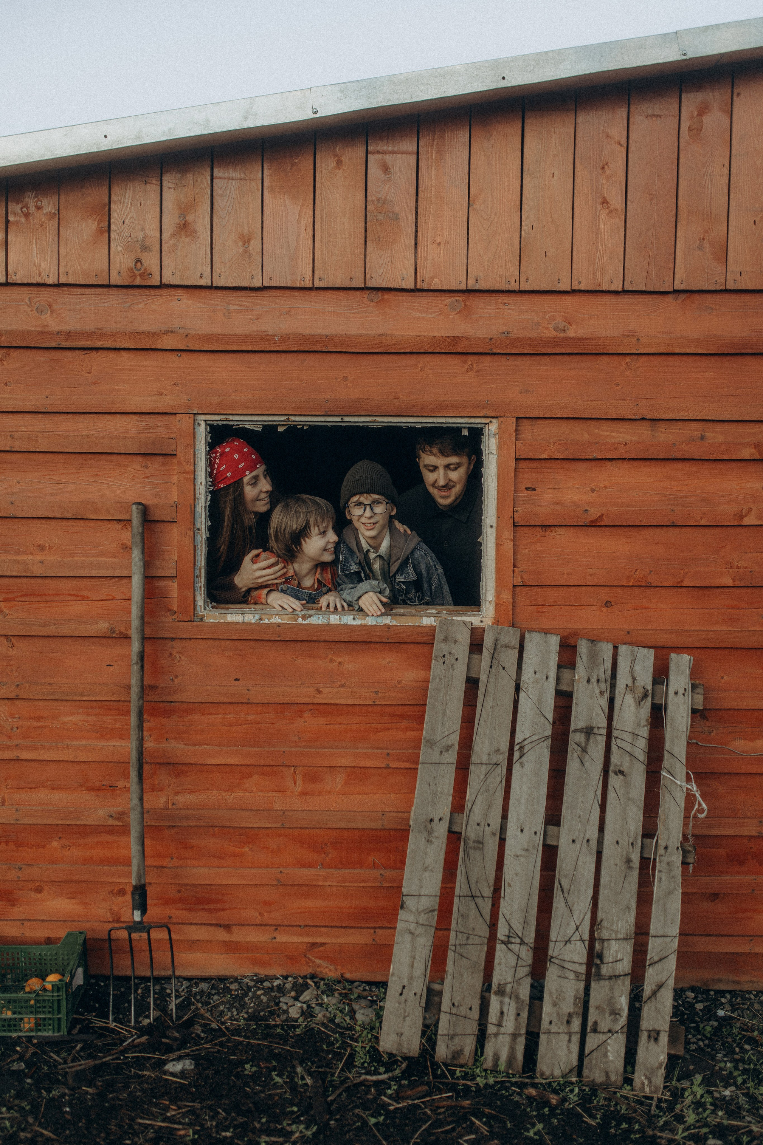 Семейная фотосессия на ферме. Семейный и свадебный фотограф в Новосибирске/Бийске Екатерина Логинова