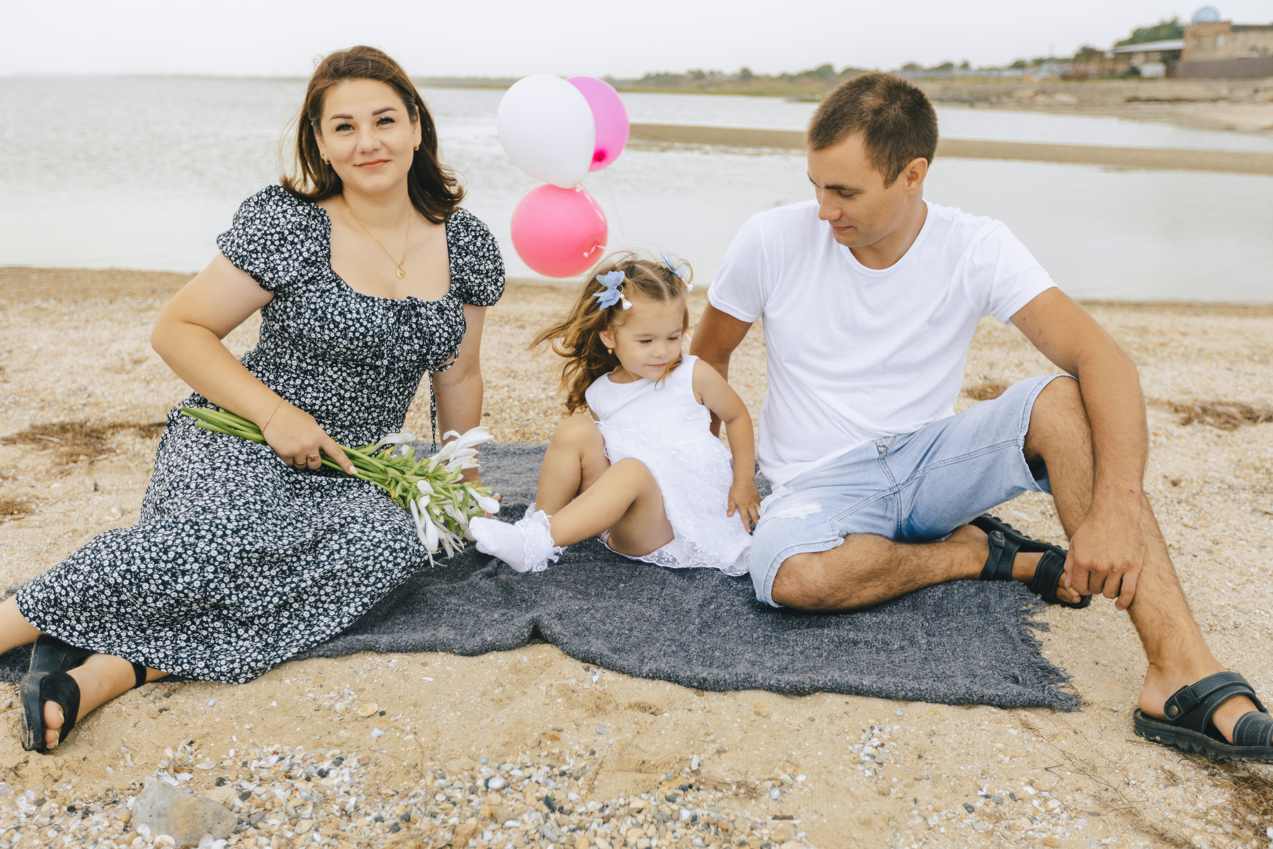Алена, Николай и Полина. Фотограф Таганрог Любимая Надя