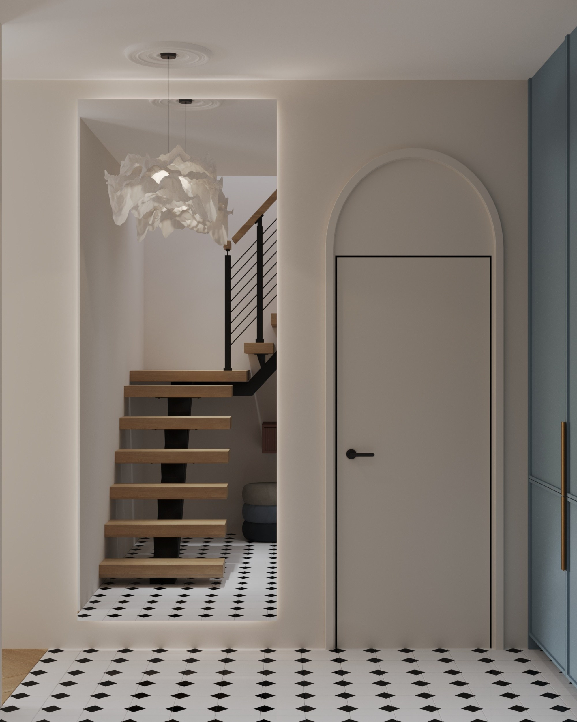 Дизайн-проект Лучезарный-2 г.Геленджик. Дизайн интерьеров, 3D визуализации