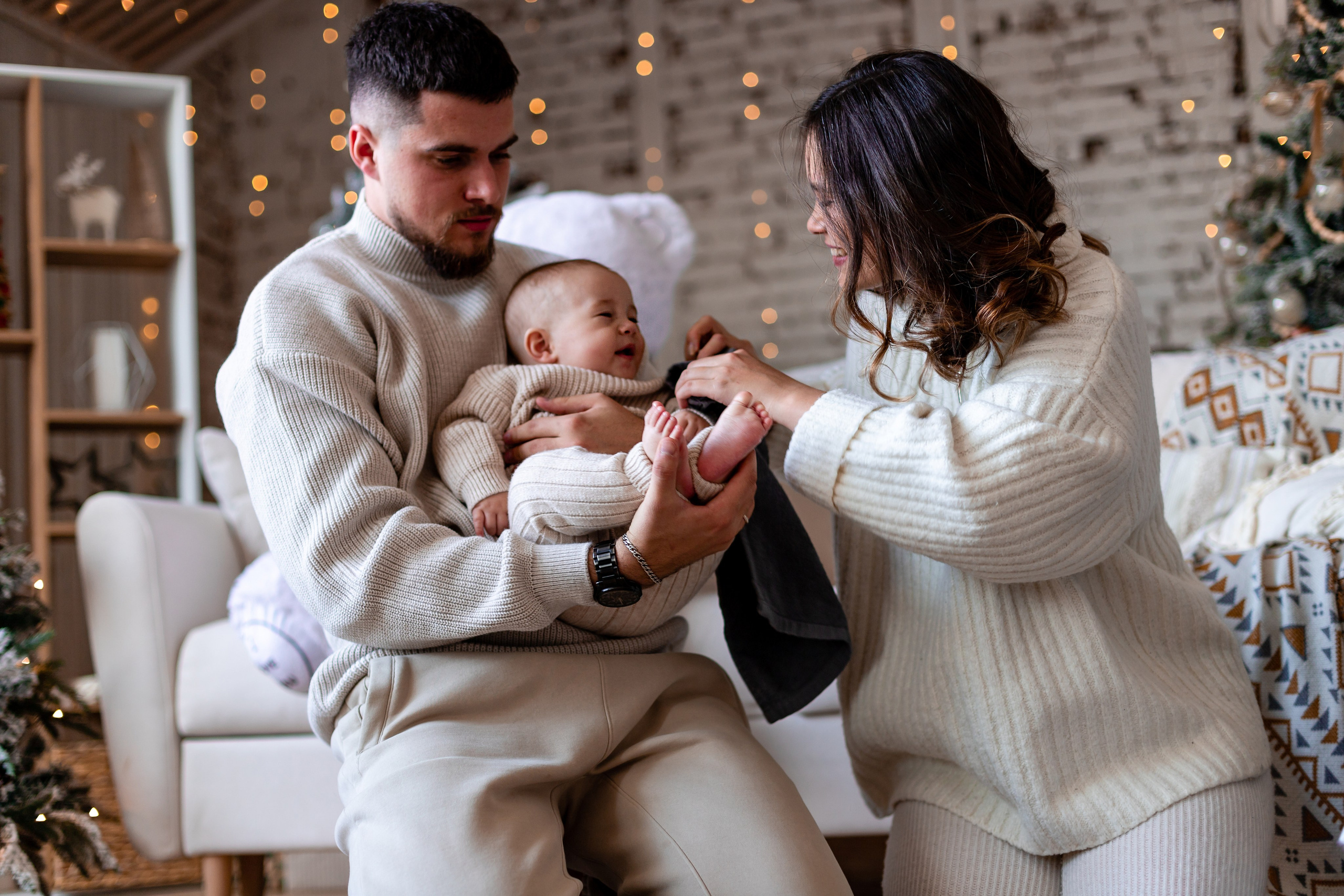 Семейная Новогодняя фотосессия. Семейный и детский фотограф в Хабаровске Алевтина Проскурякова