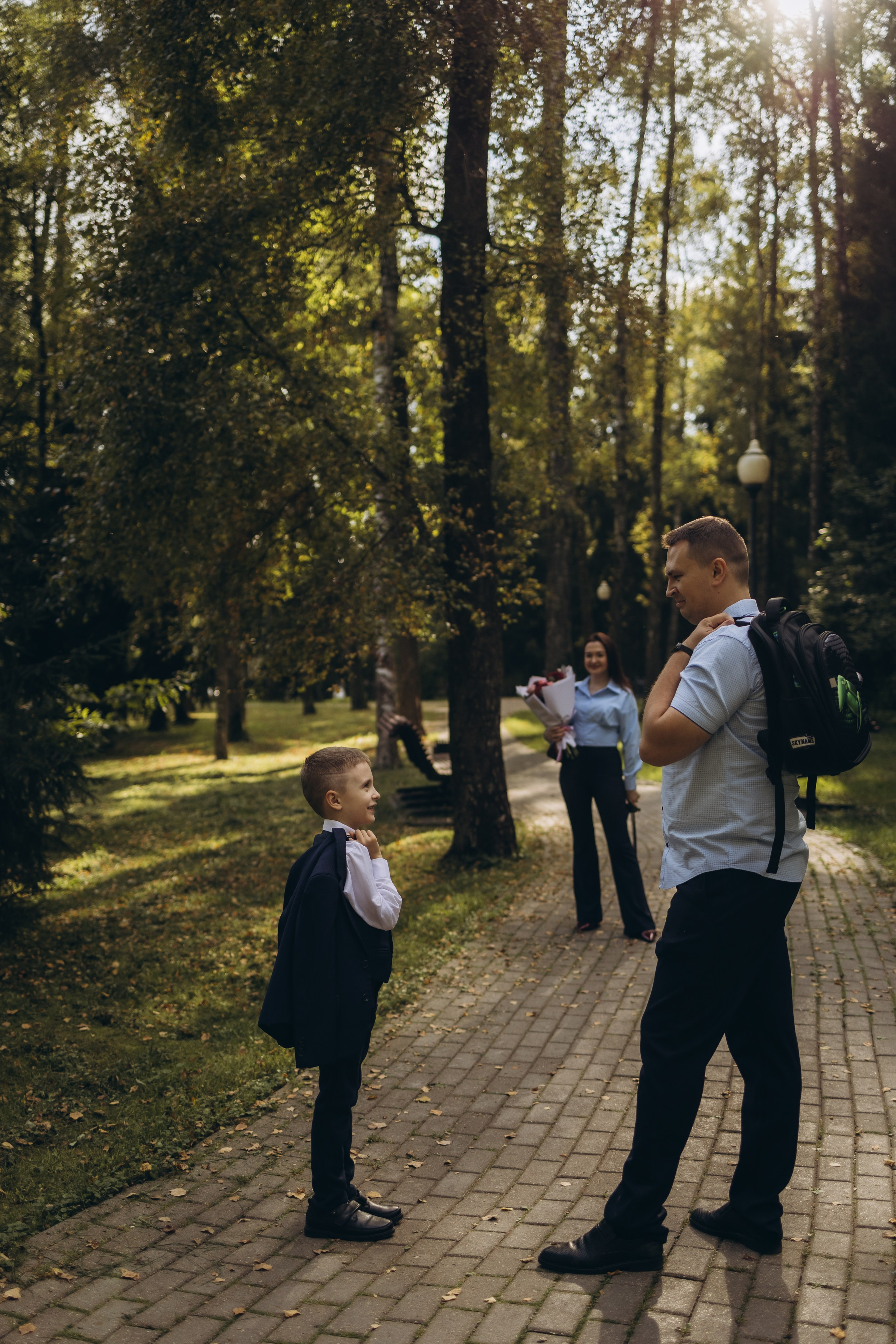 Первая школьная фотография Димули (1.09.2025 г.) г. Обнинск (Калужская обл.). Надежда Стар семейный и церковный фотограф в Жукове и Калужской области