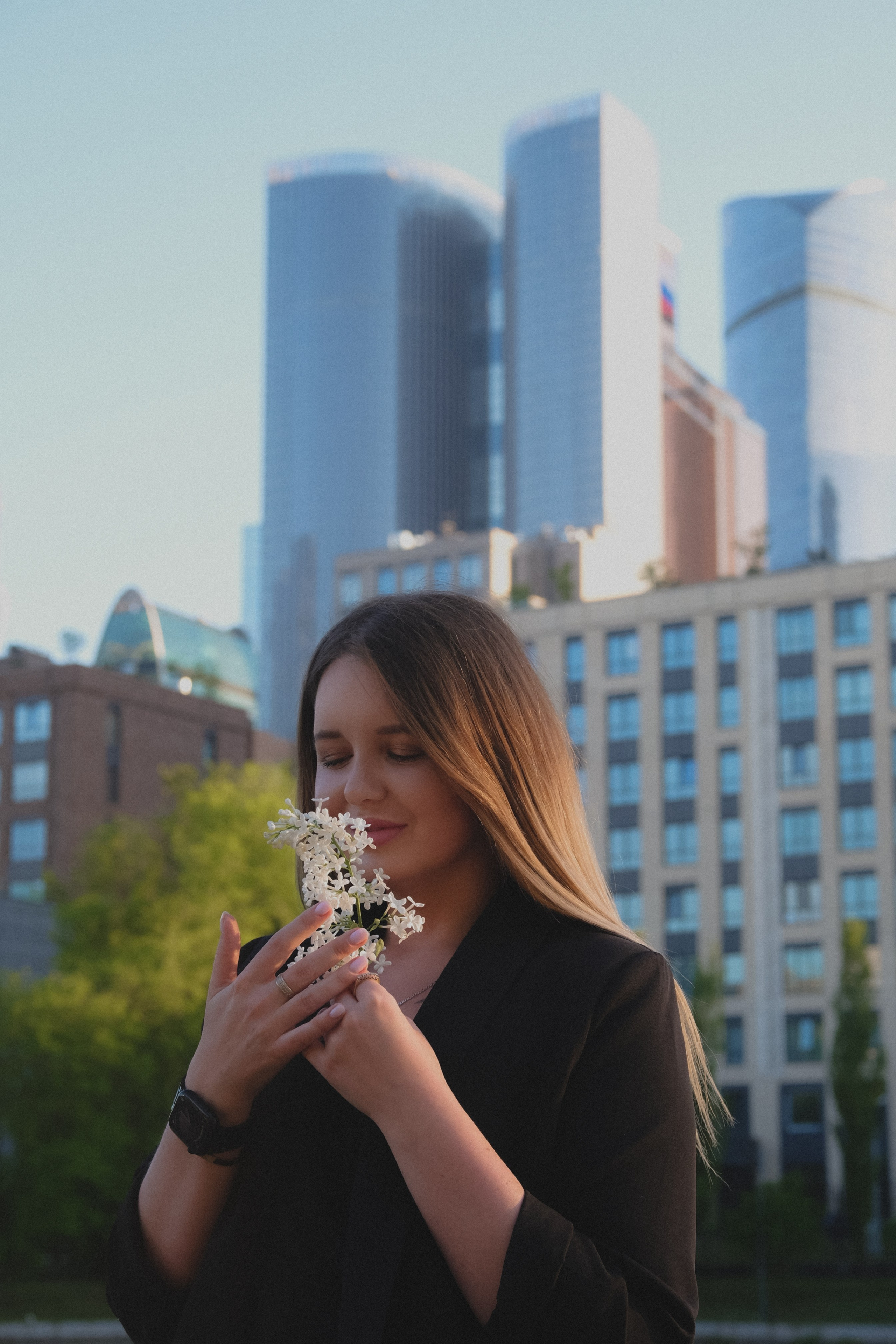 На фоне Сити. Фотограф и контентмейкер Света Лето | Москва, МО