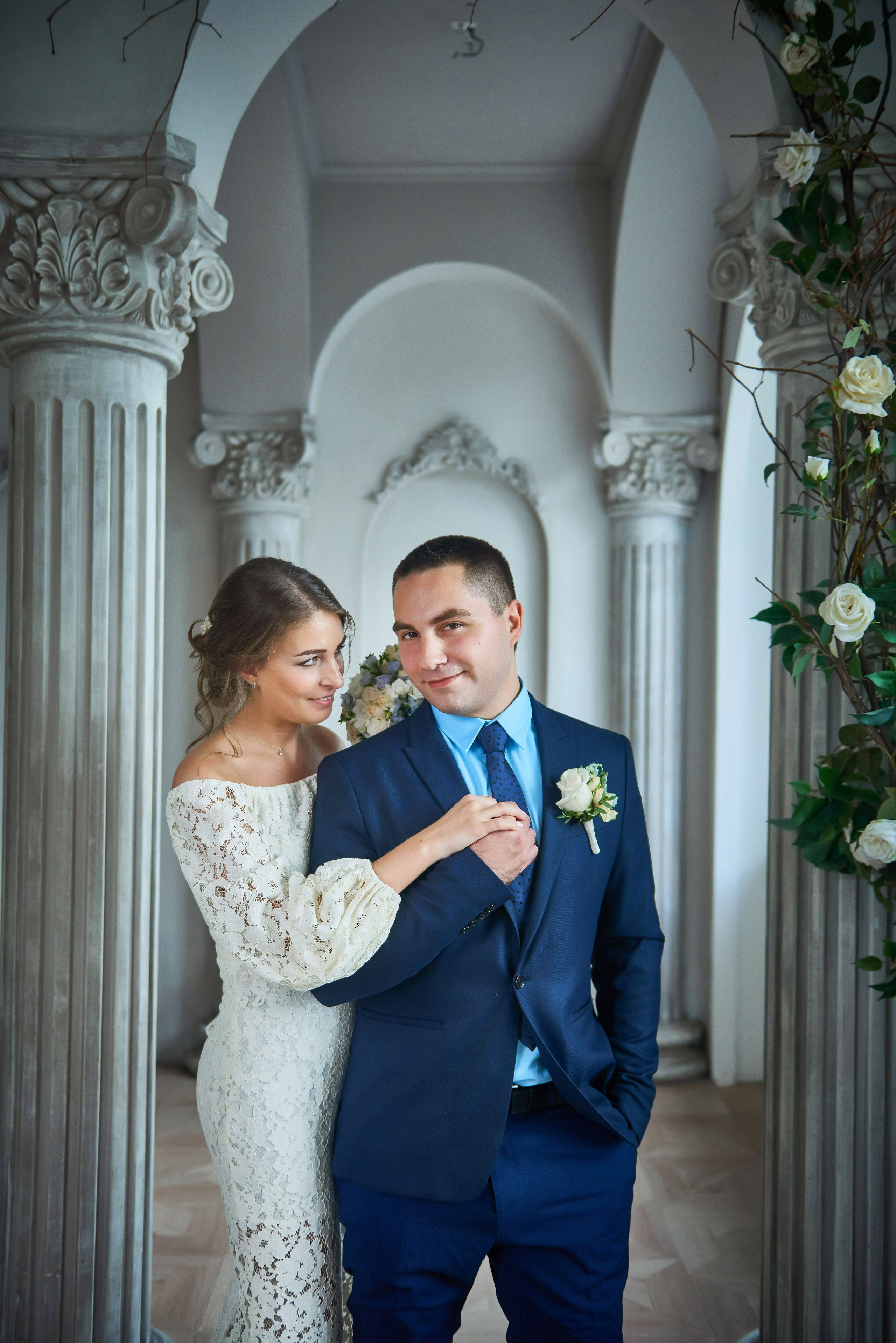 Свадебная фотосессия в студии. Портретный, семейный и свадебный фотограф в Санкт-Петербурге и в Пушкине Ширяев Денис