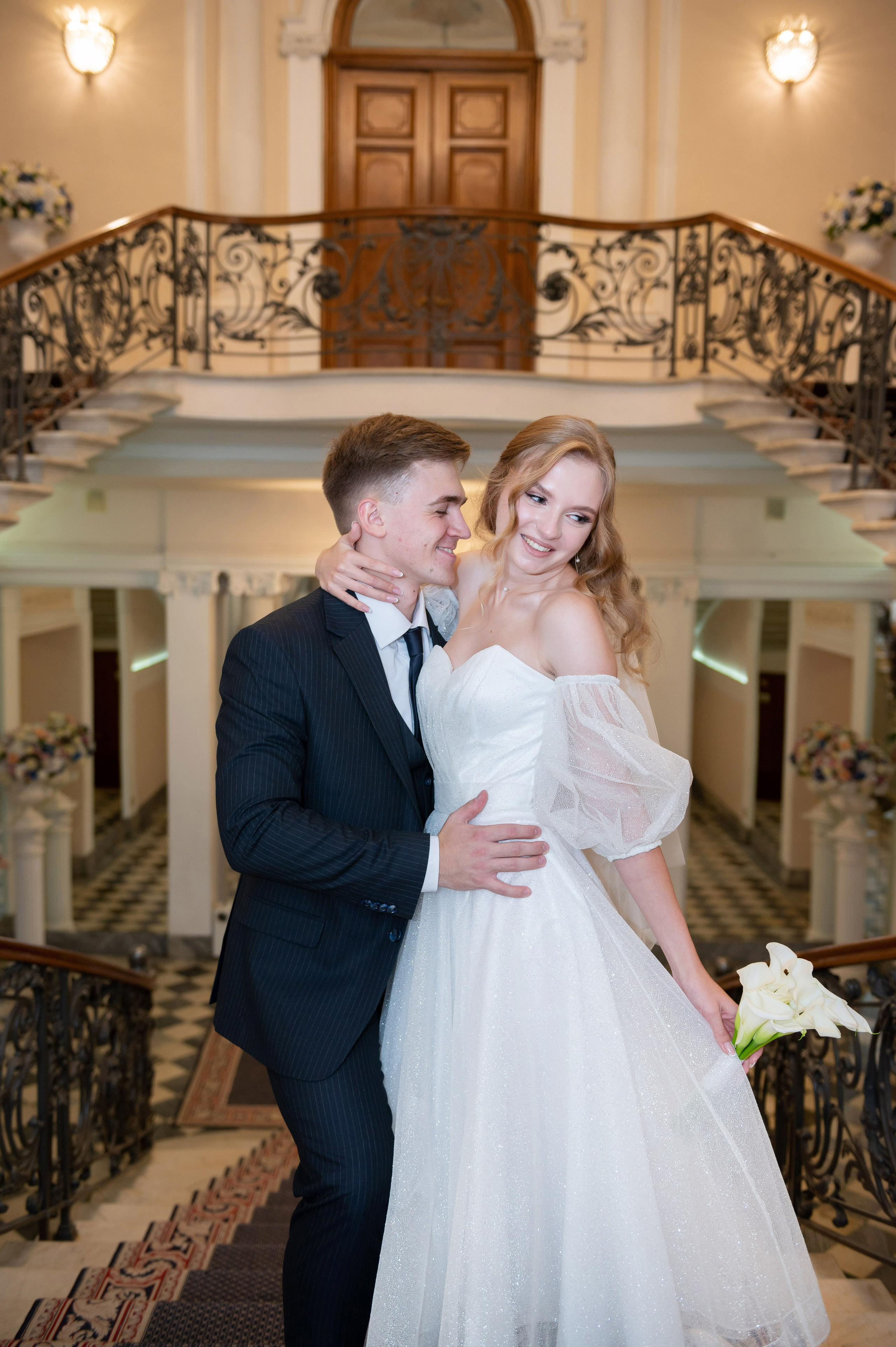 Анастасия и Михаил (Второй Дворец Бракосочетания на Фурштатской улице 52, фотосессия в Таврическом парке). Портретный, семейный и свадебный фотограф в Санкт-Петербурге и в Пушкине Ширяев Денис