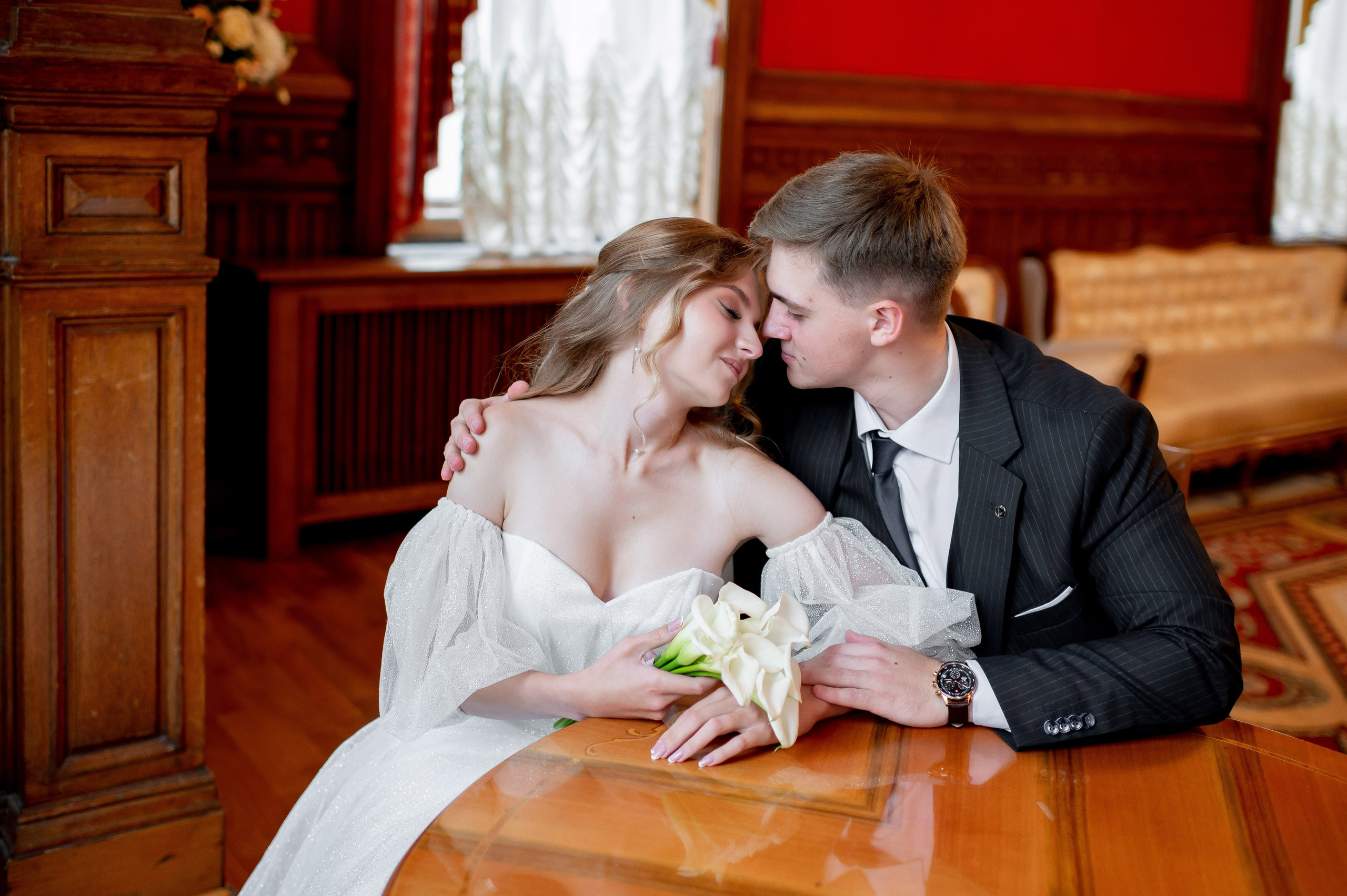 Анастасия и Михаил (Второй Дворец Бракосочетания на Фурштатской улице 52, фотосессия в Таврическом парке). Портретный, семейный и свадебный фотограф в Санкт-Петербурге и в Пушкине Ширяев Денис