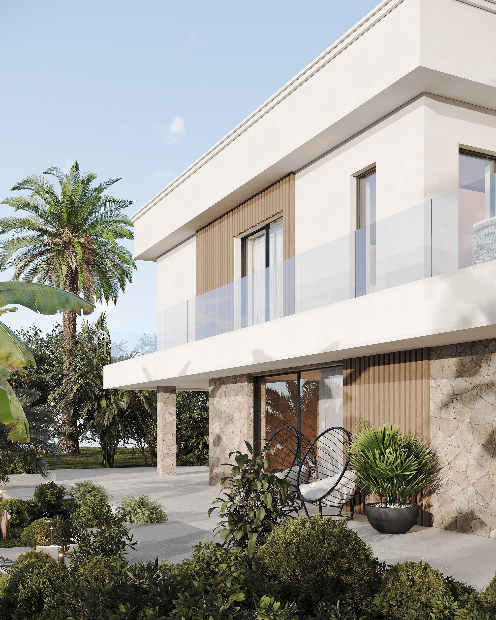 Сoastal residence. Solovets visualization