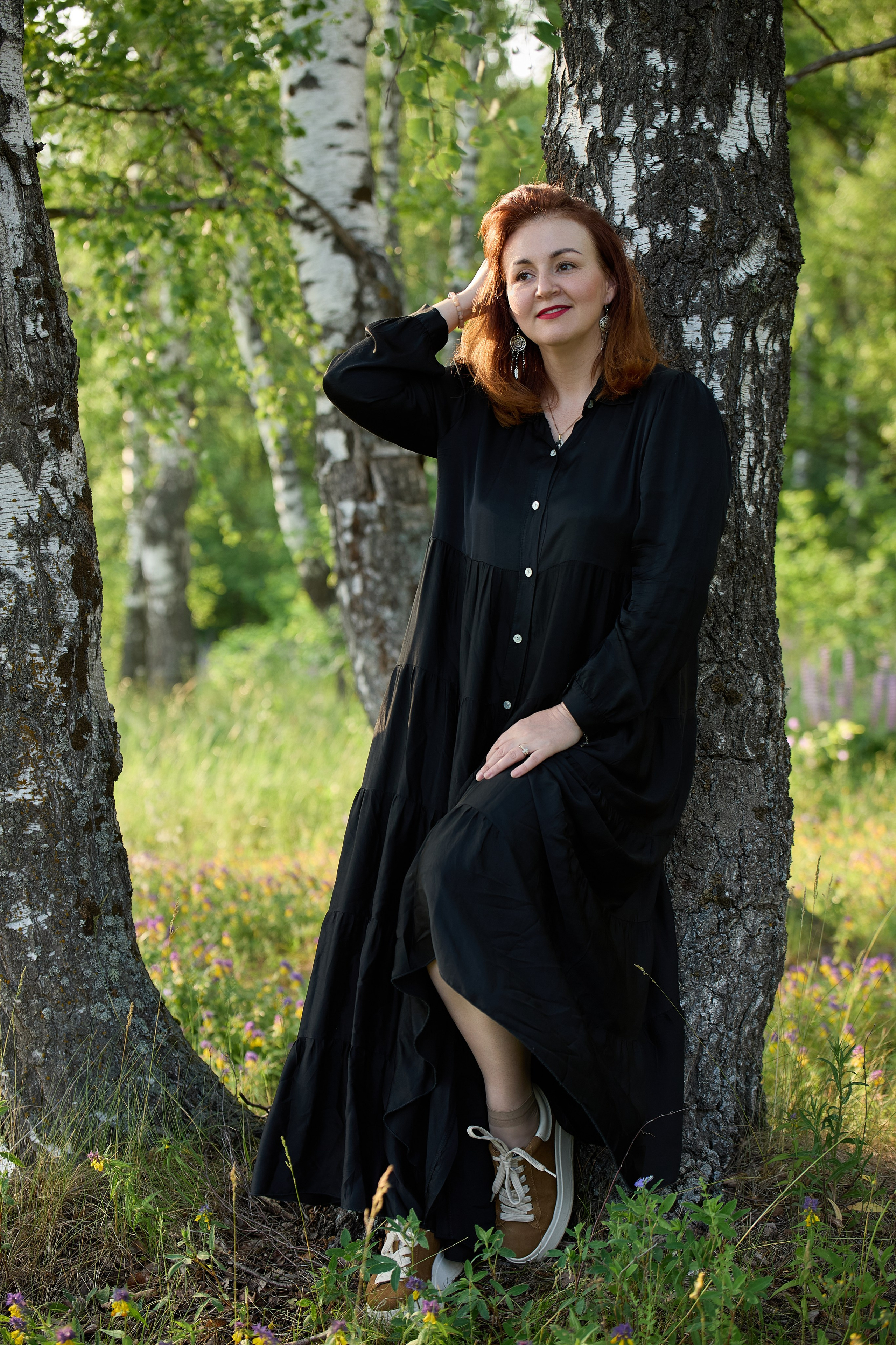 Фотосессия в роще для группы девушек. Фотограф в Дивеево