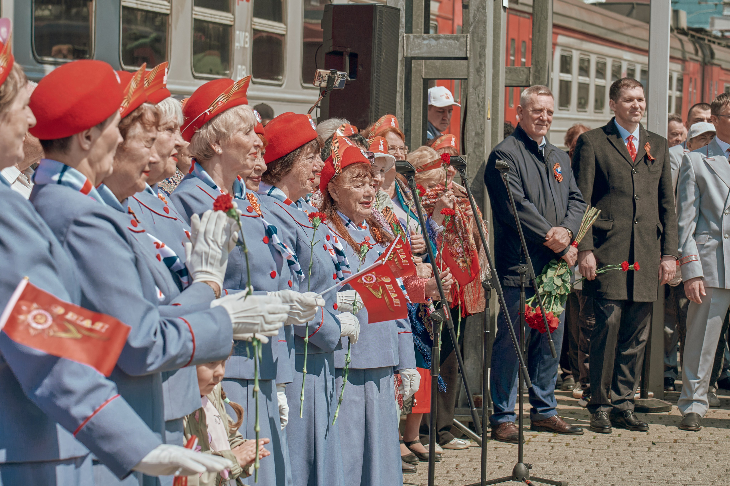 Поезд Победы!. Фотограф во Владивостоке