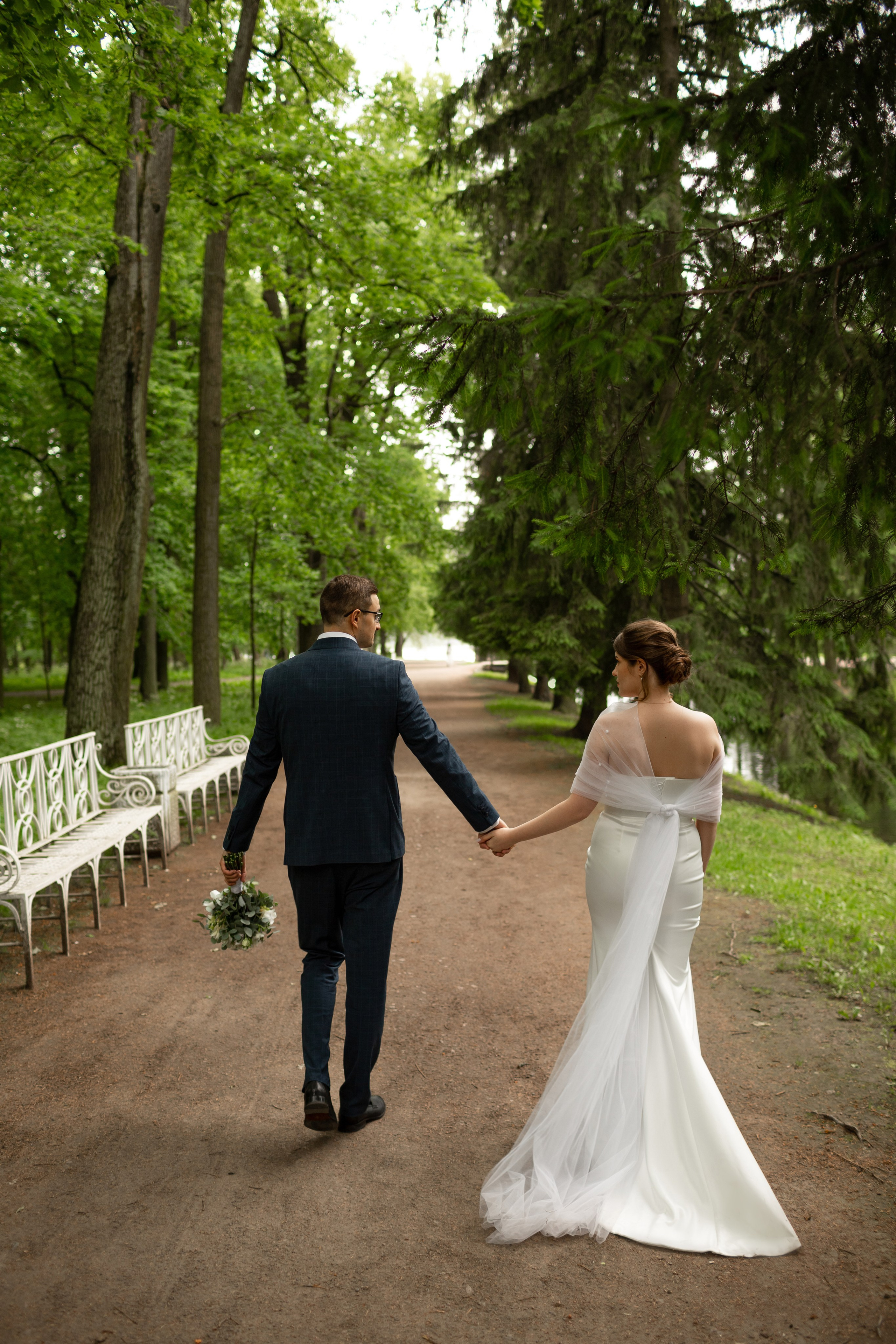 Свадебная фотосессия в Пушкине. Свадебный фотограф Кирилл Белый