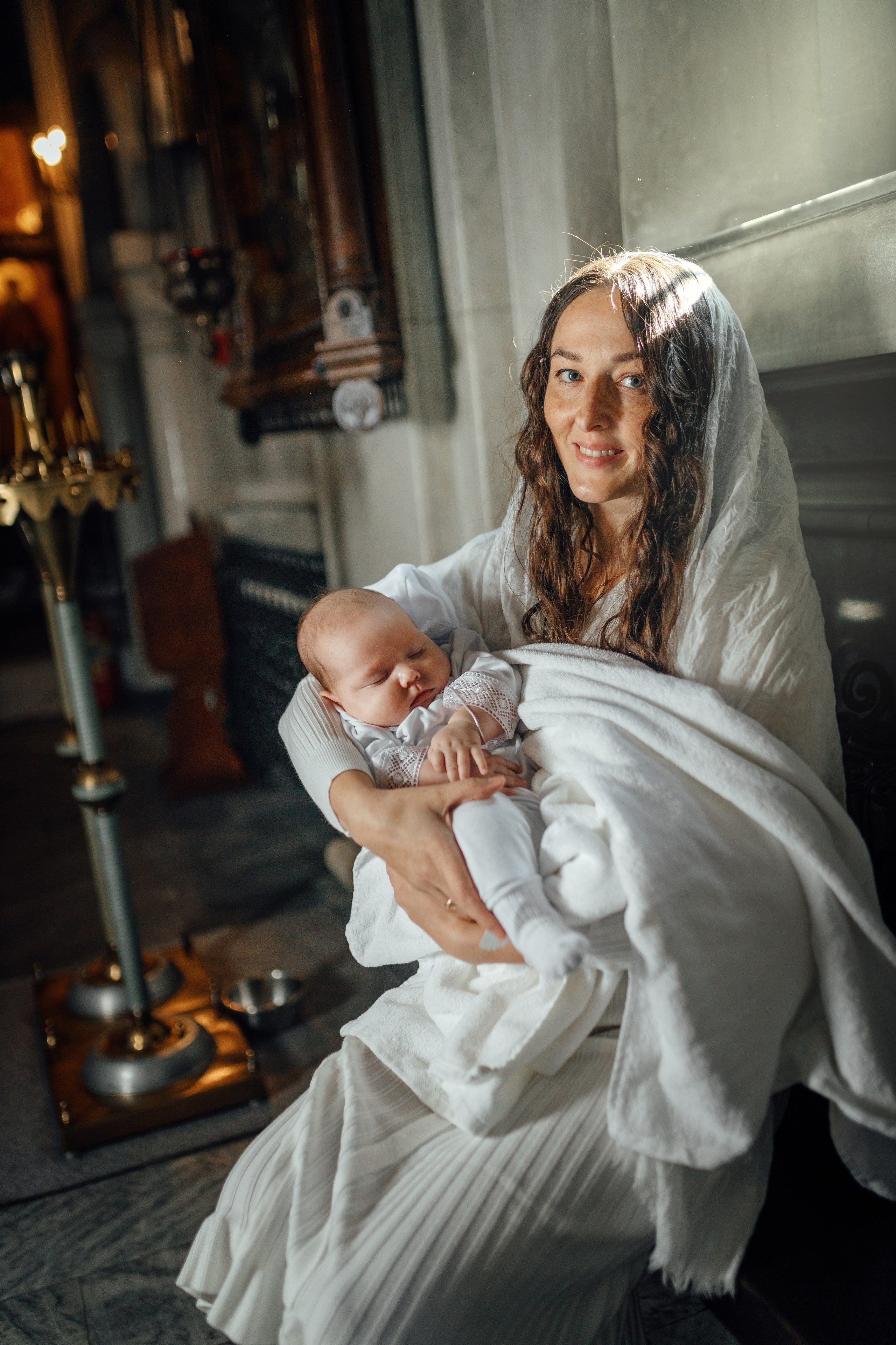 Крещение Тимура храм иконы Всех Скорбящих Радость, октябрь 2024