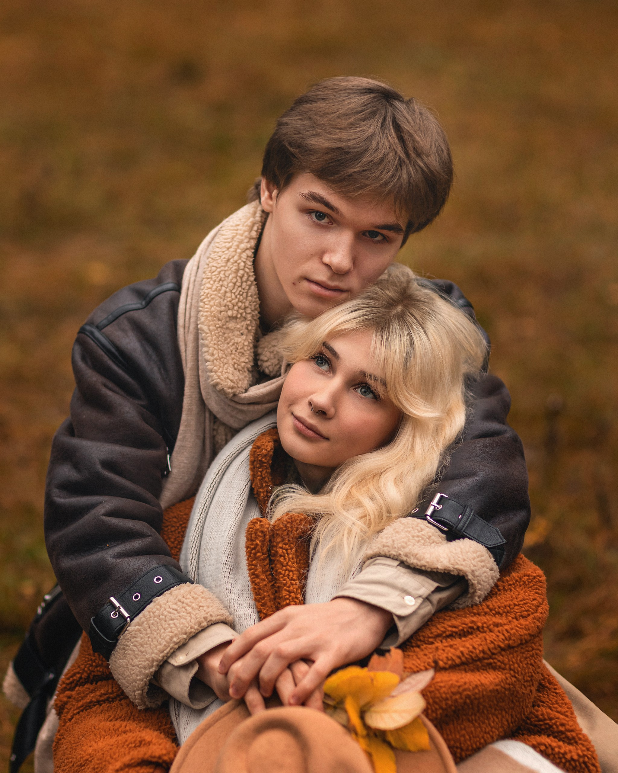 Осенняя лавстори. Детский и семейный фотограф Елена Михайлова в Москве