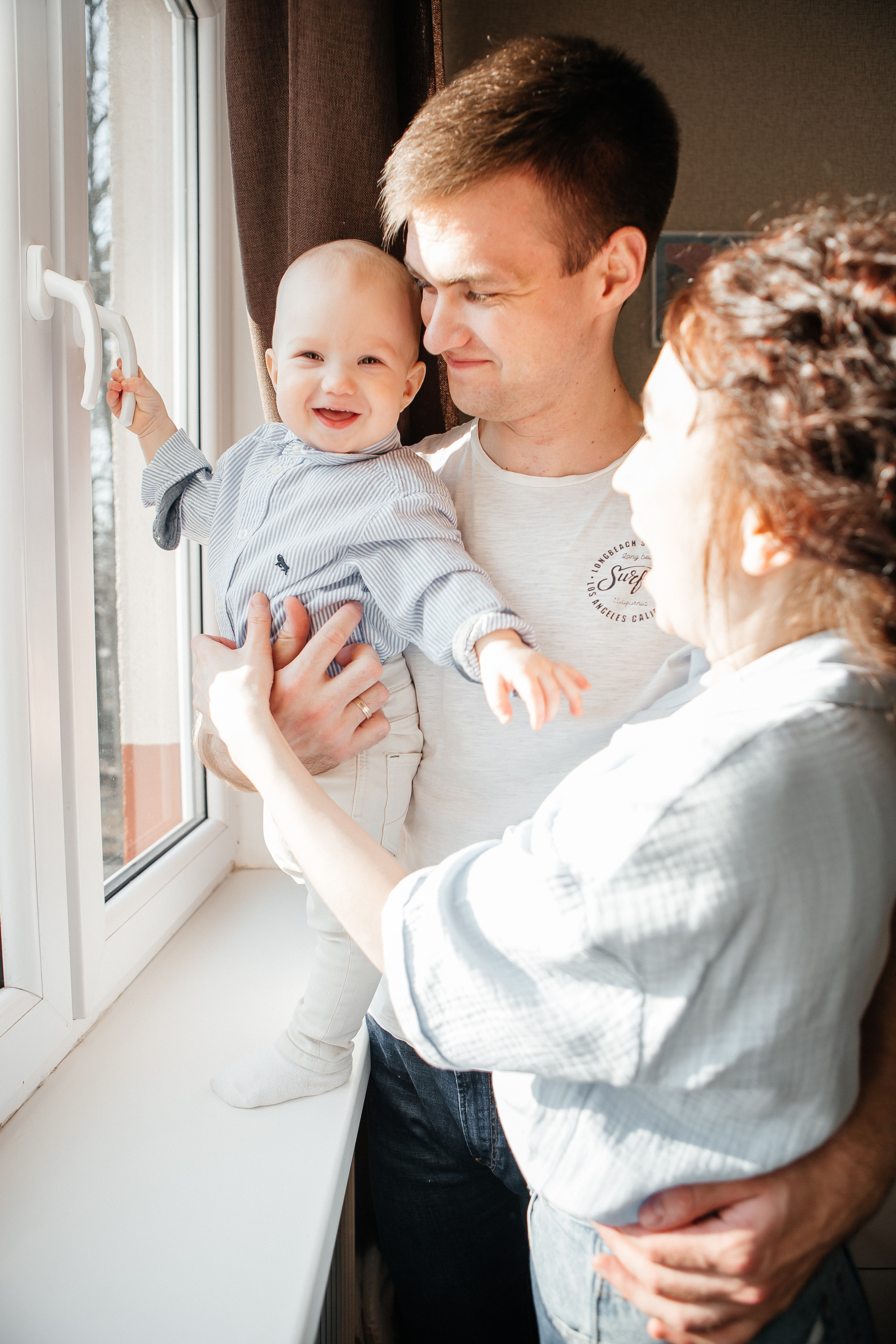 Максим, Ира и Миша. Домашняя фотосессия. Семейный фотограф в Калининграде Анастасия Юрина